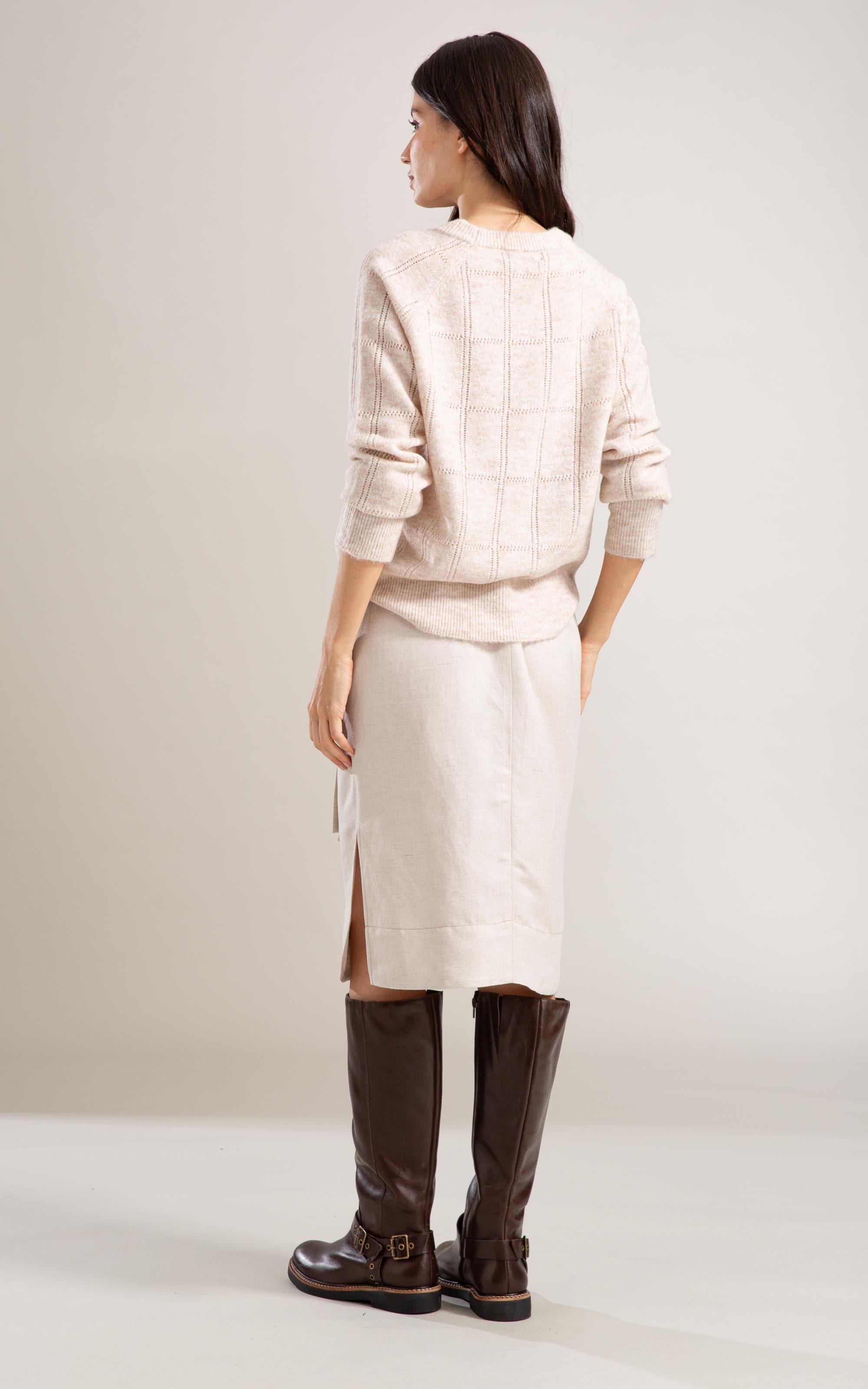 Saia Linho  Peahi  Liso Natural