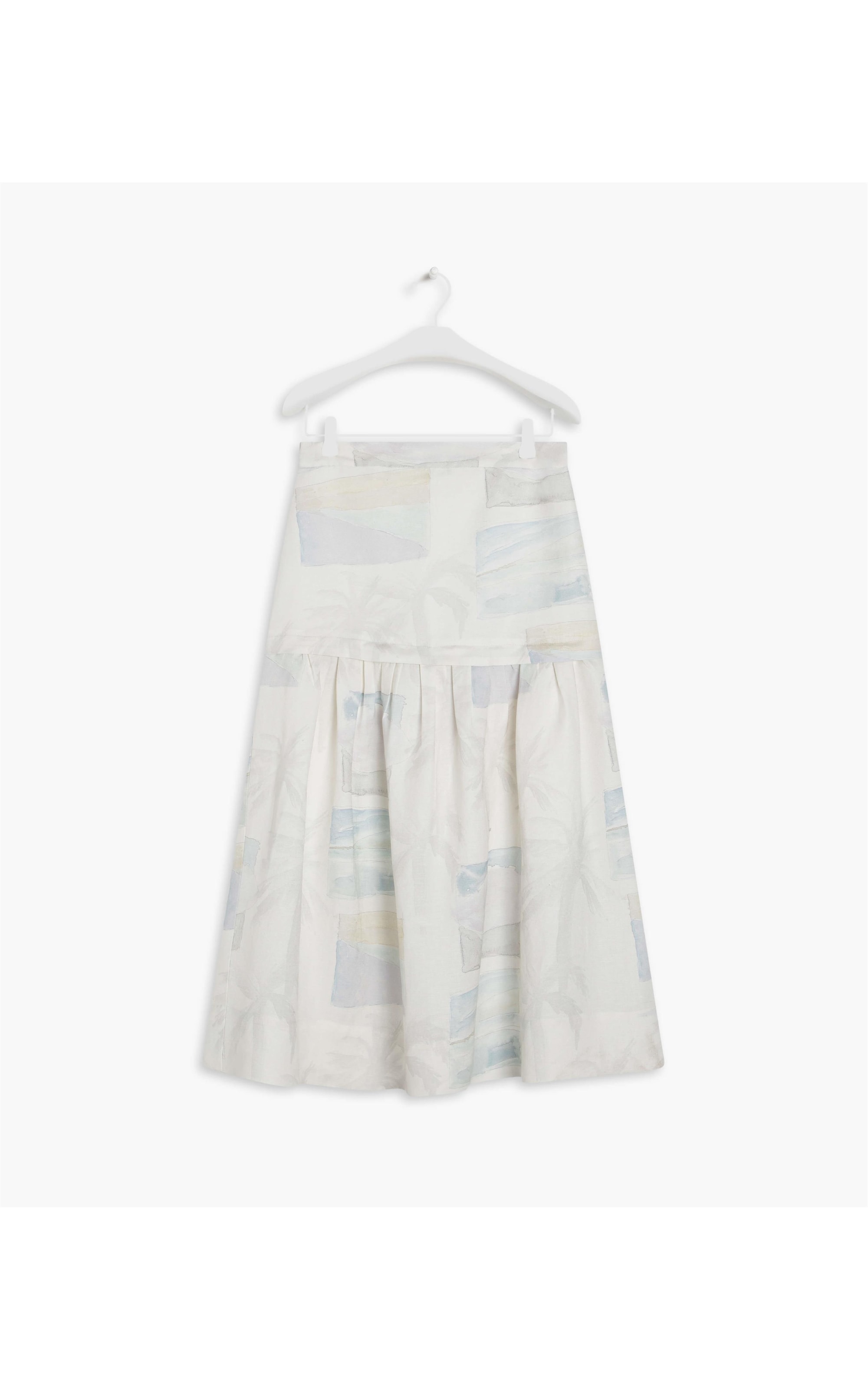 Saia Linho  Petala  Est Palmeira Acqua  Branco
