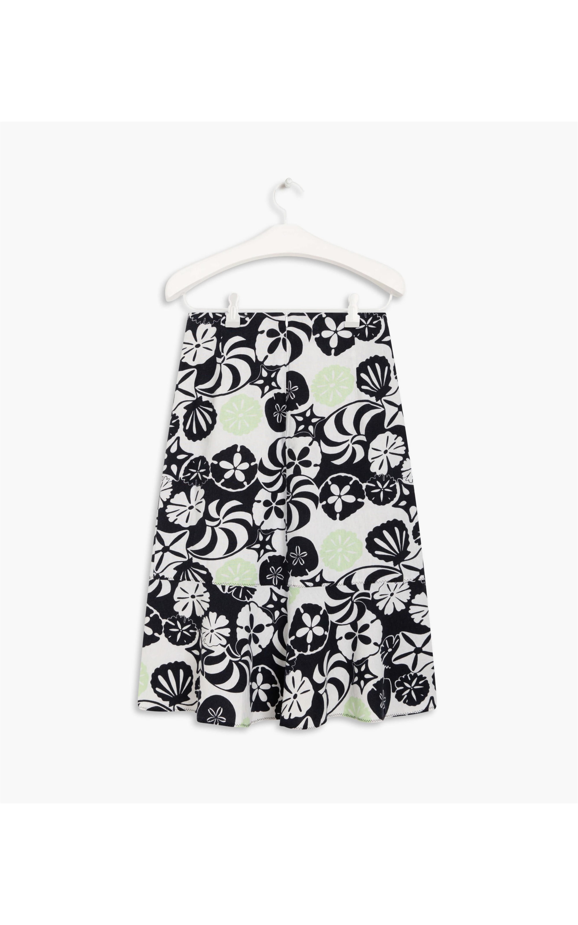 Saia Linho  Ruby Búzios Dark Navy