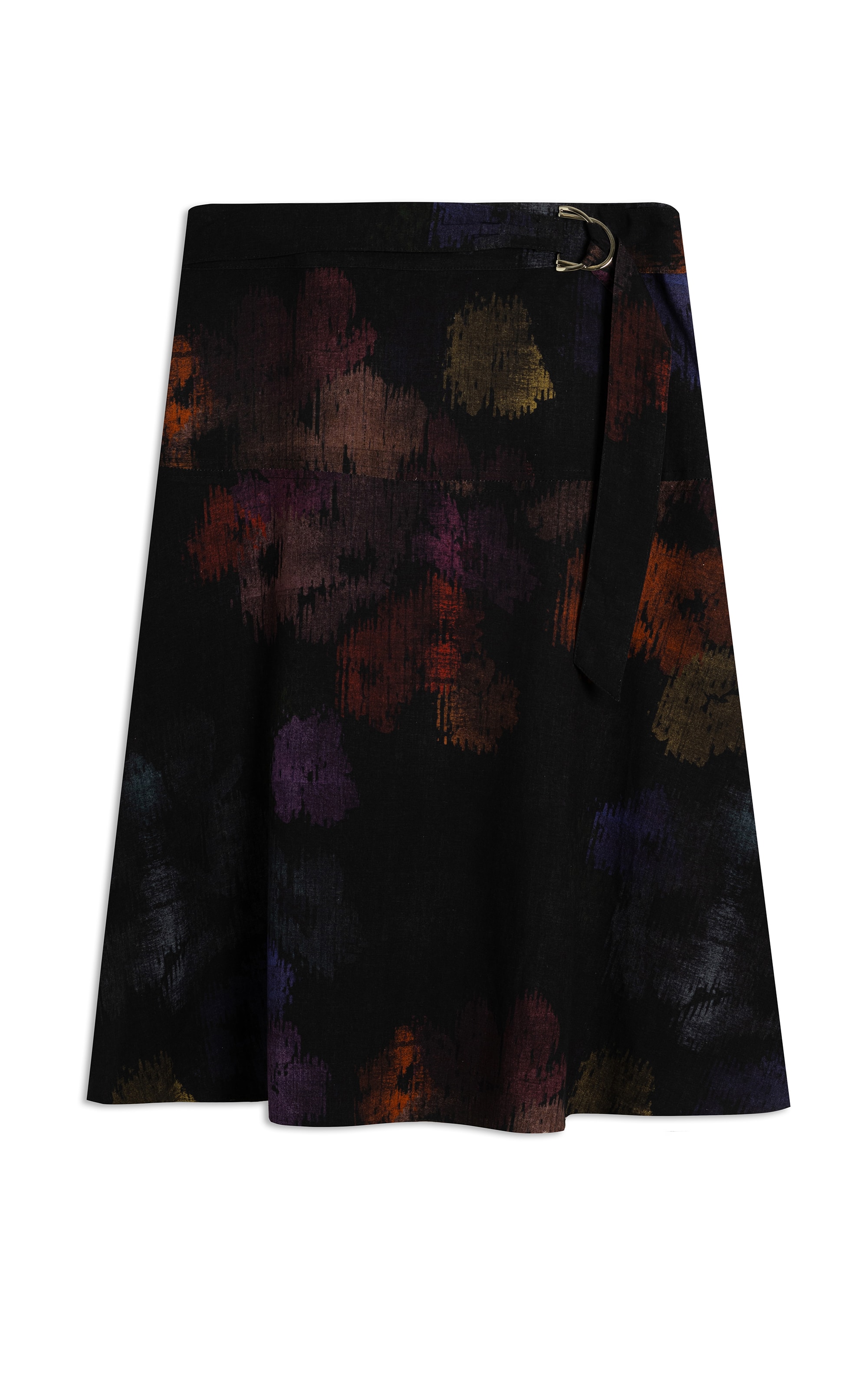 Saia Linho  Sofia  Est Velvet Preto