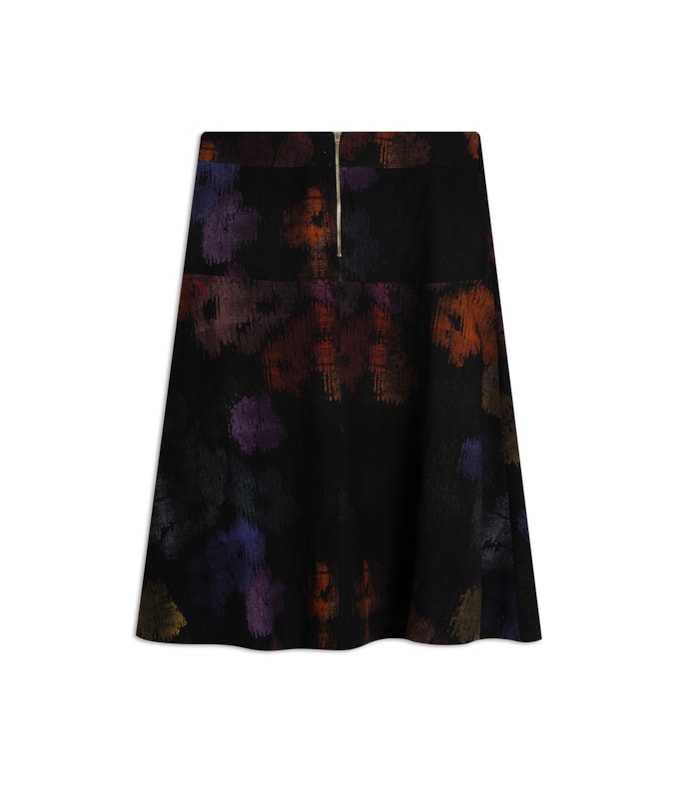 Saia Linho  Sofia  Est Velvet Preto