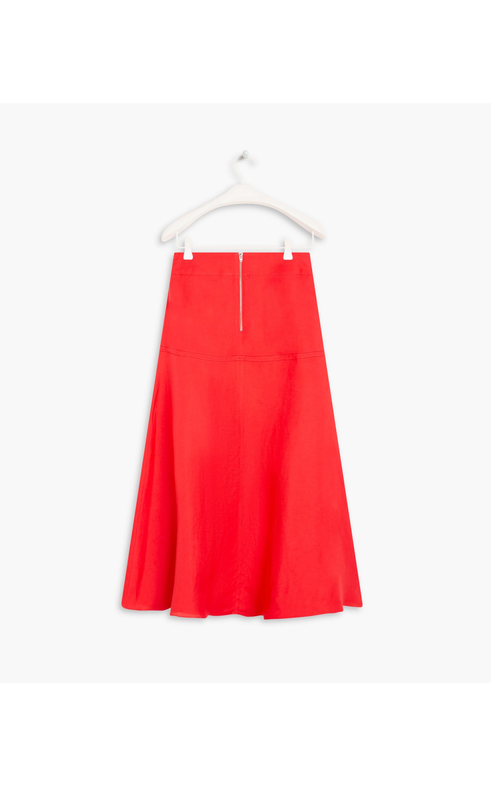 Saia Linho  Sofia  Liso Coral