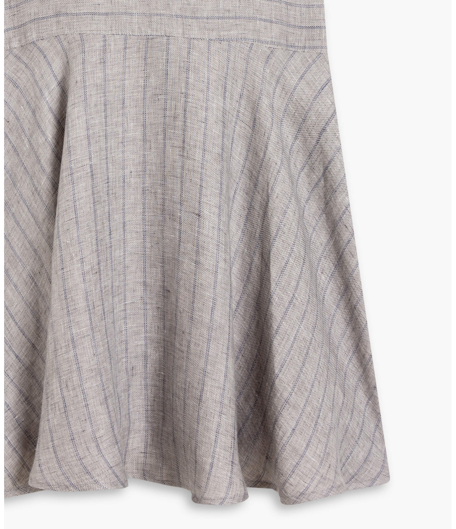 Saia Linho  Zoagli Stripe  Ft Cinza Claro