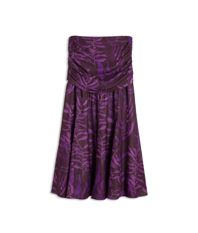  Saia Maite Estampa Algas Fucsia
