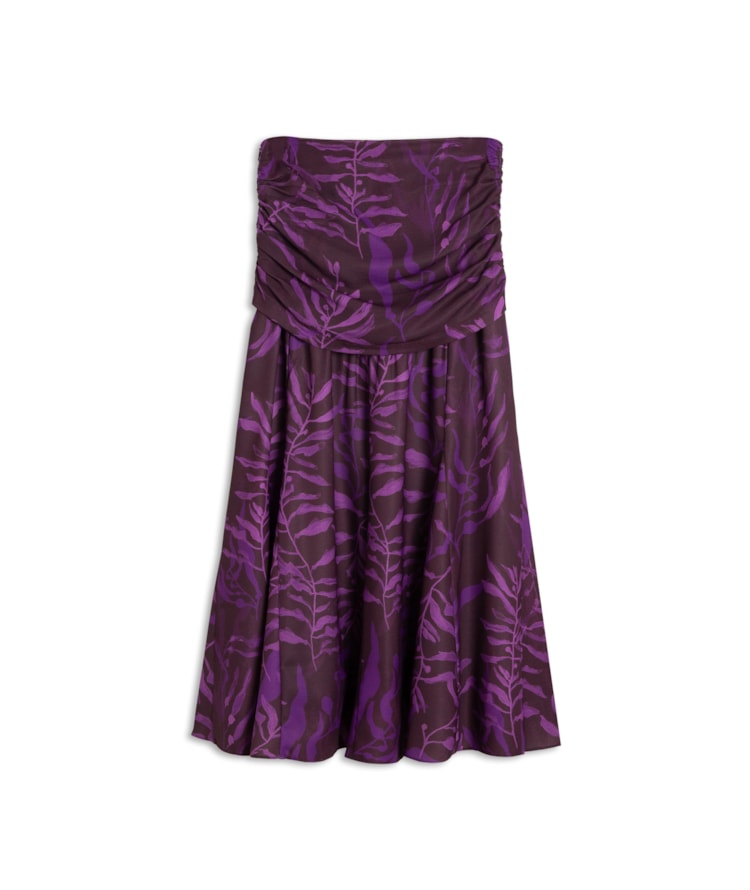  Saia Maite Estampa Algas Fucsia