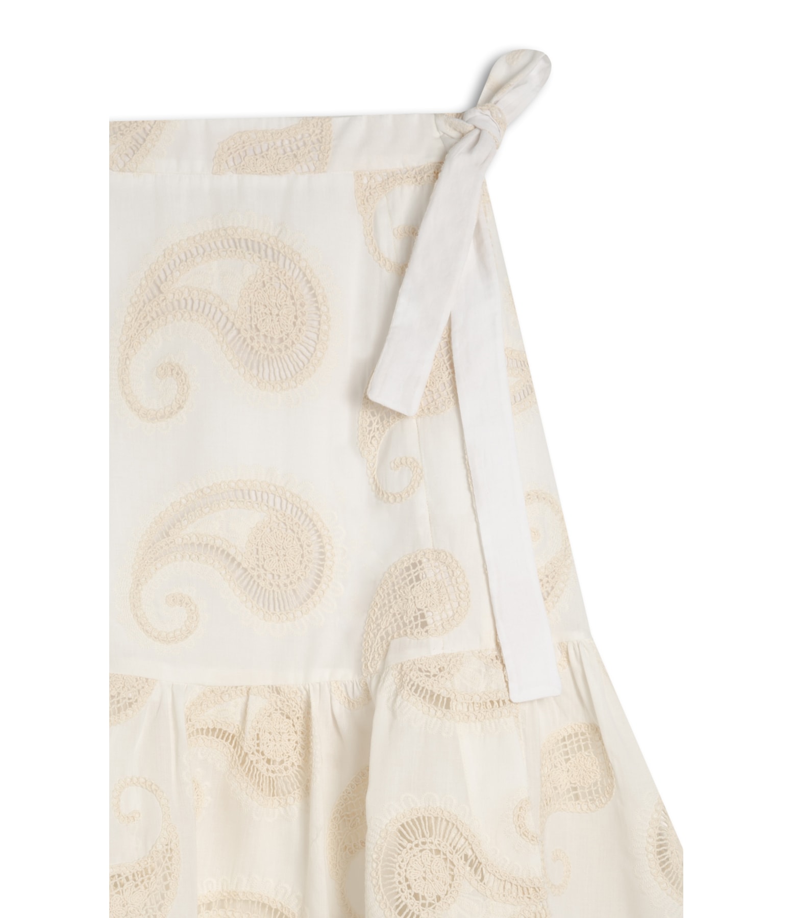 Saia Mariana Bordada Off White