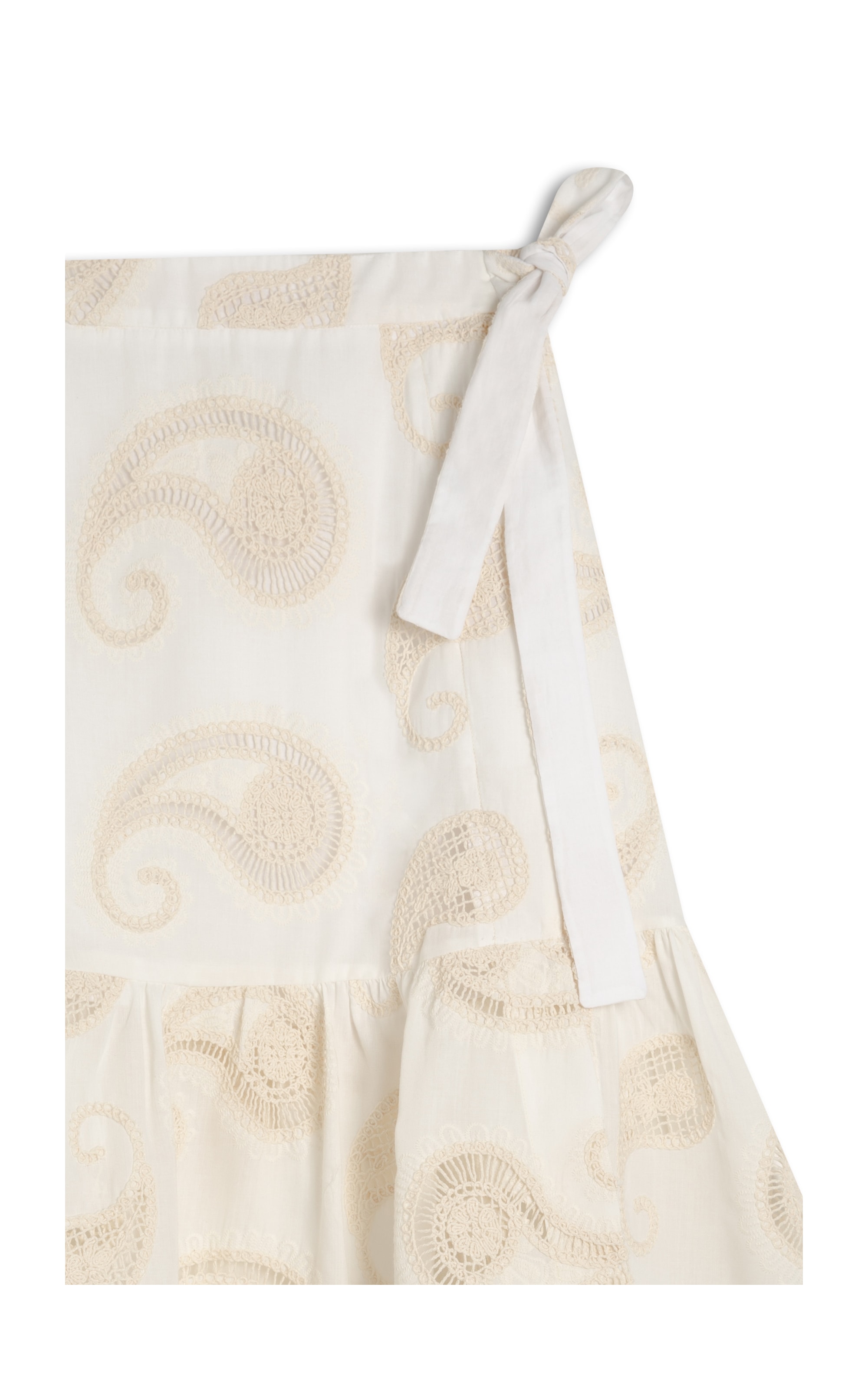 Saia Mariana Bordada Off White