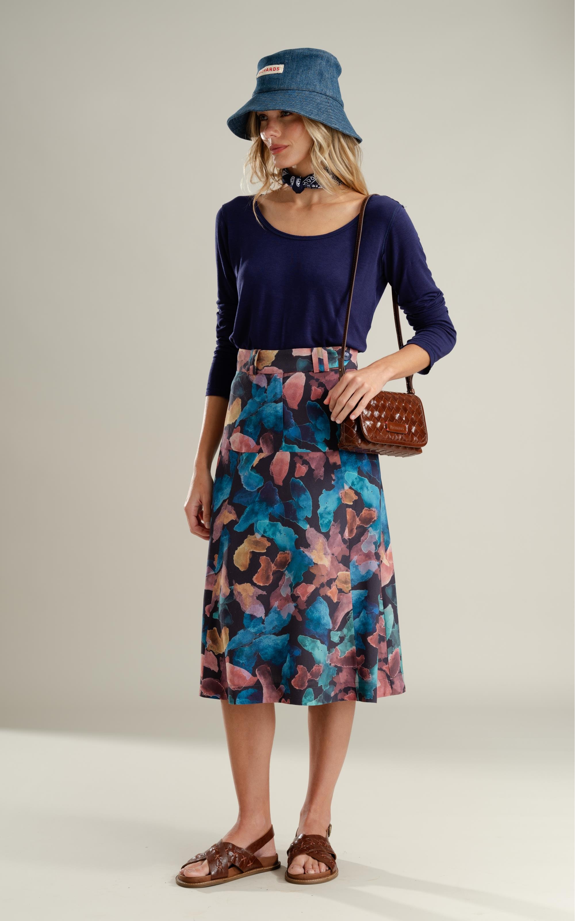 Saia Mariana Dark Navy