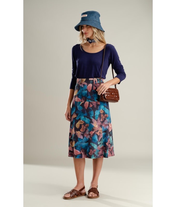 Saia Mariana Dark Navy