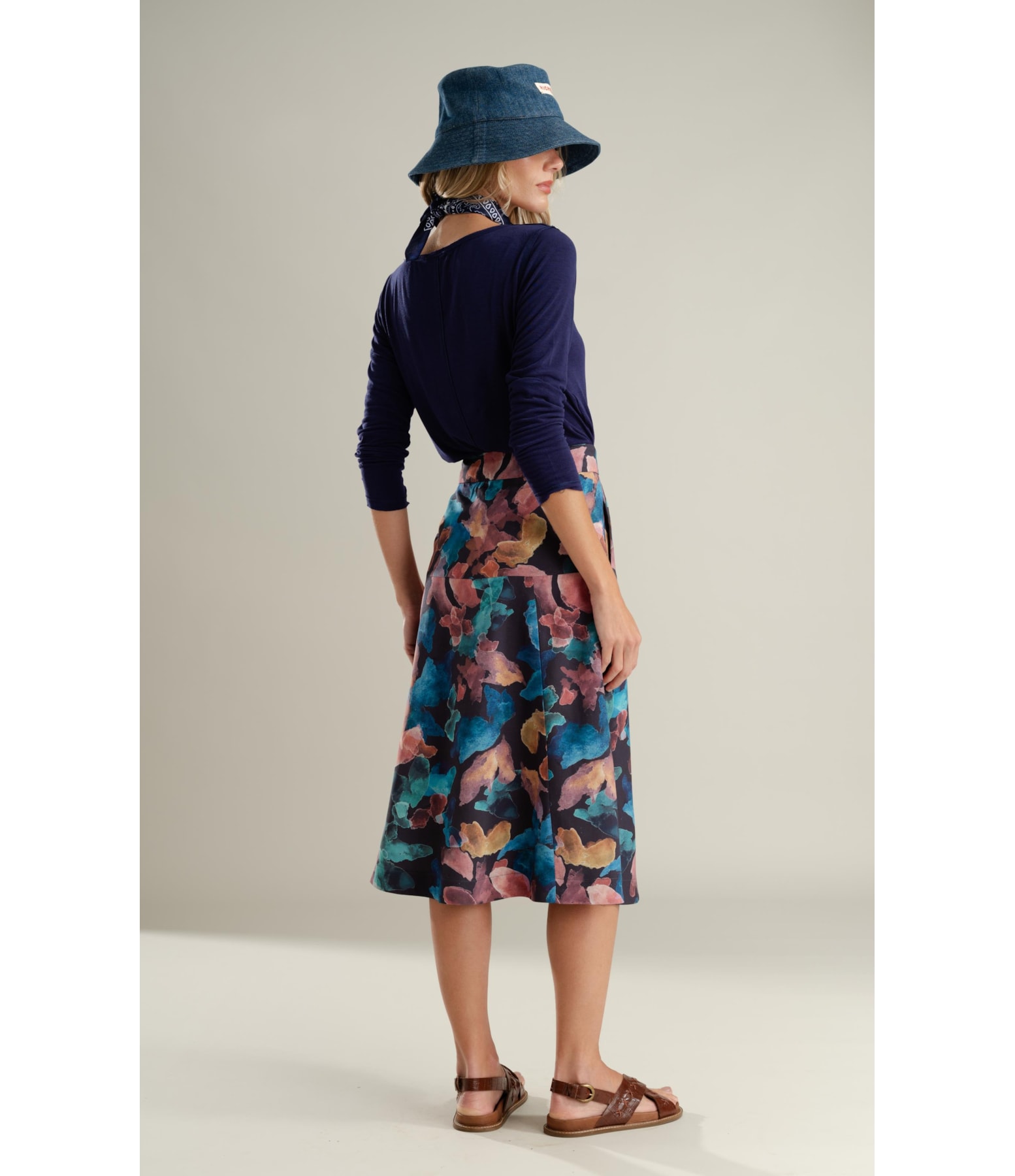Saia Mariana Dark Navy