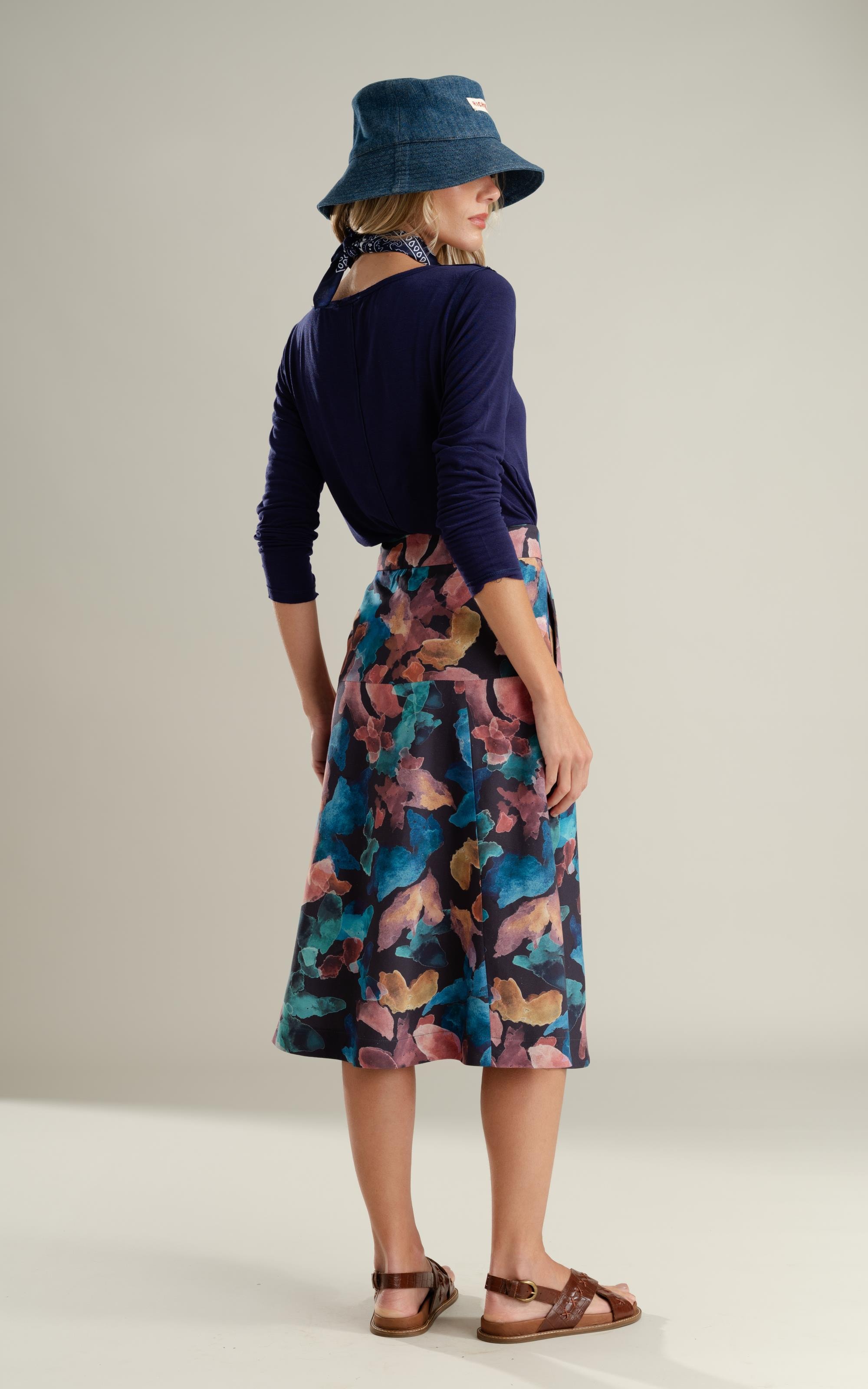 Saia Mariana Dark Navy