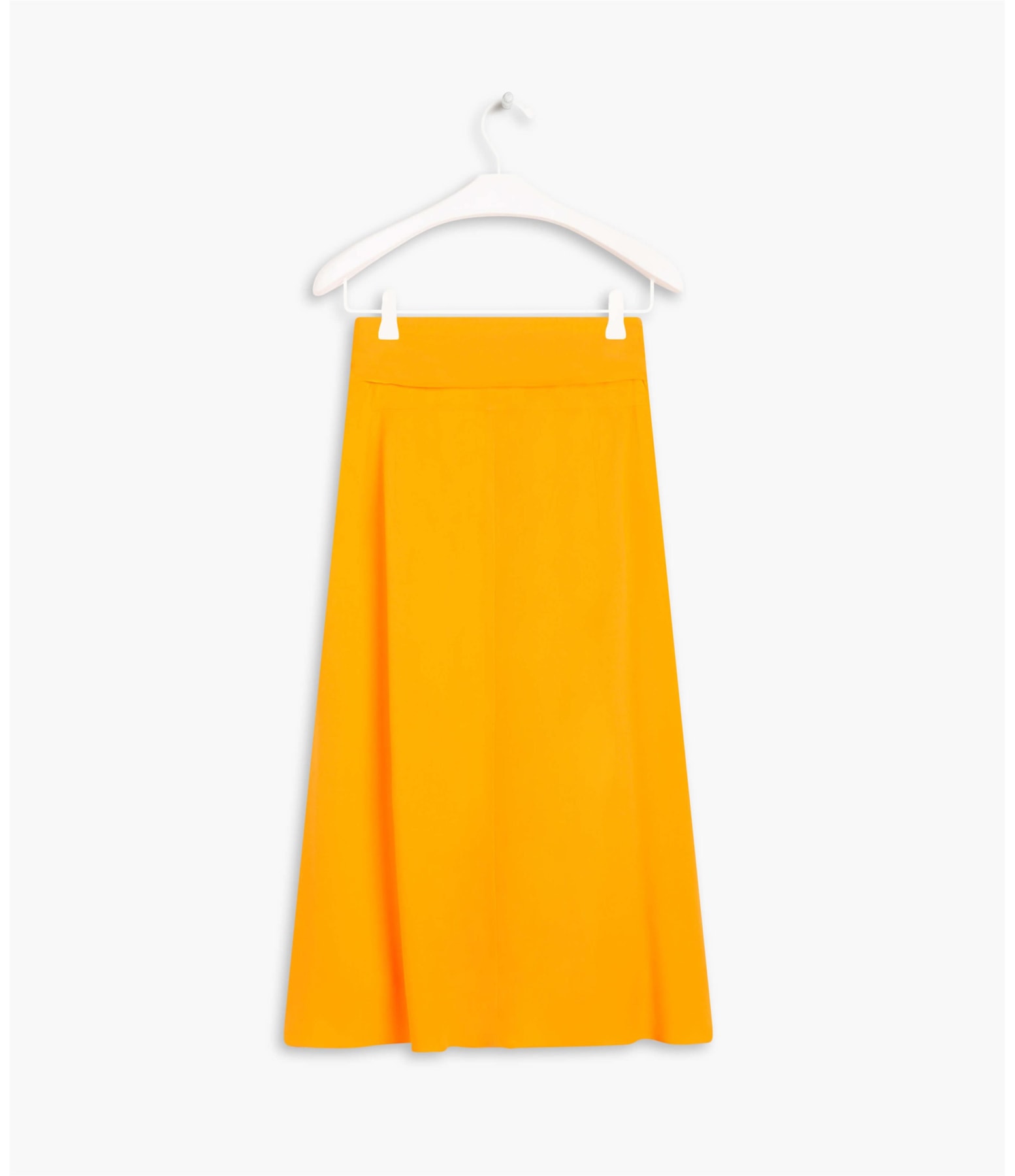 Saia Marquesa Crepe Liso Laranja