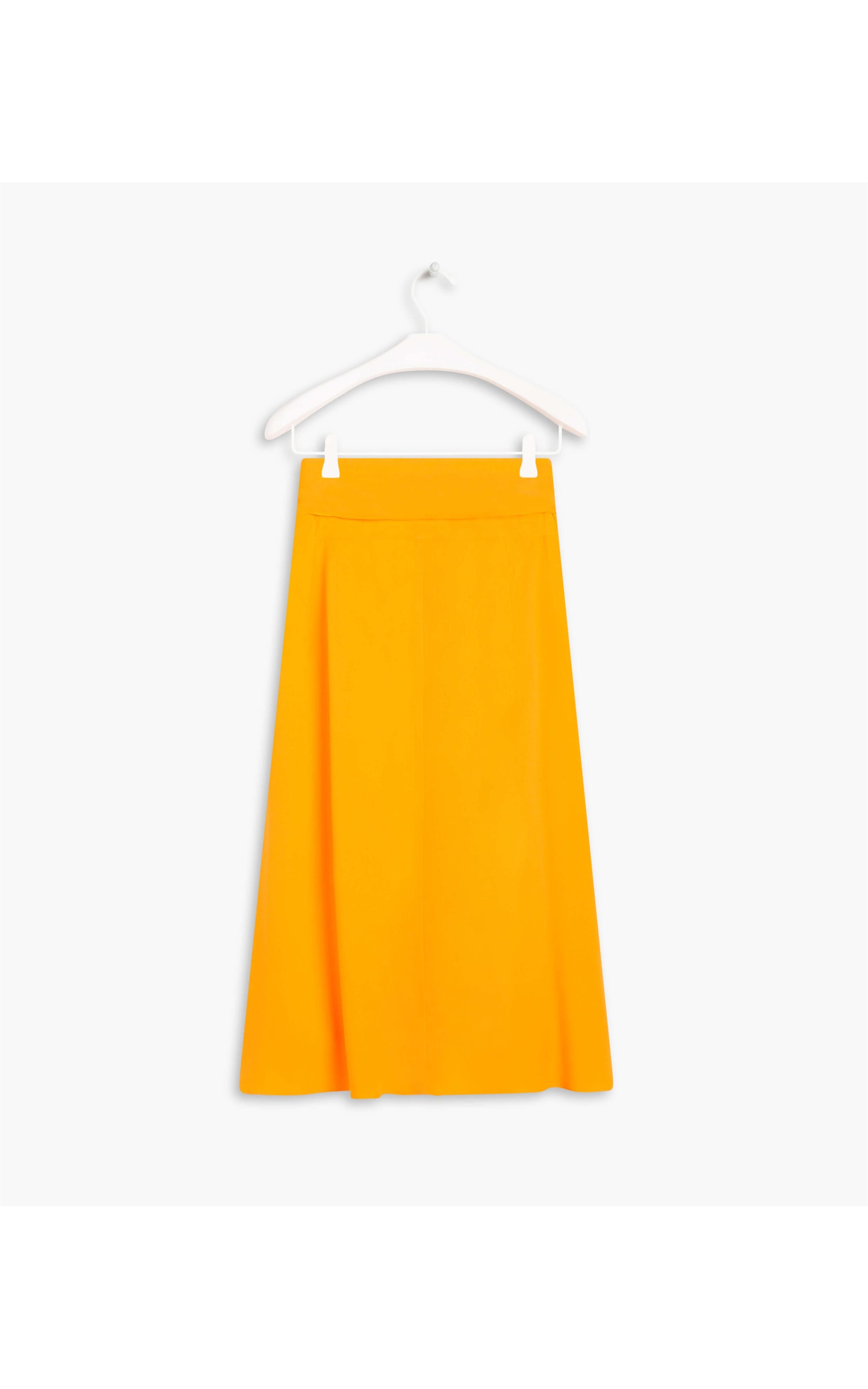 Saia Marquesa Crepe Liso Laranja