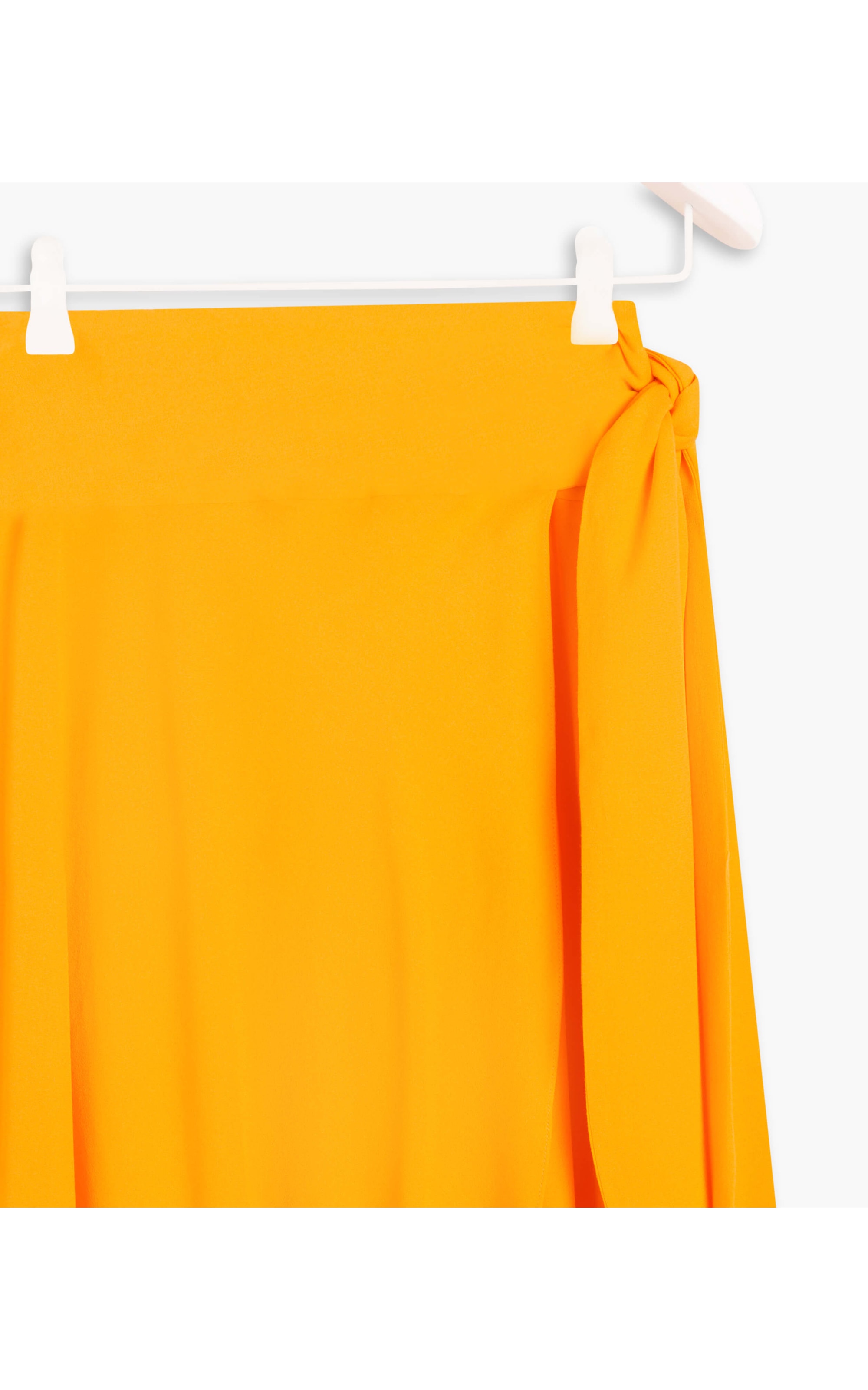 Saia Marquesa Crepe Liso Laranja