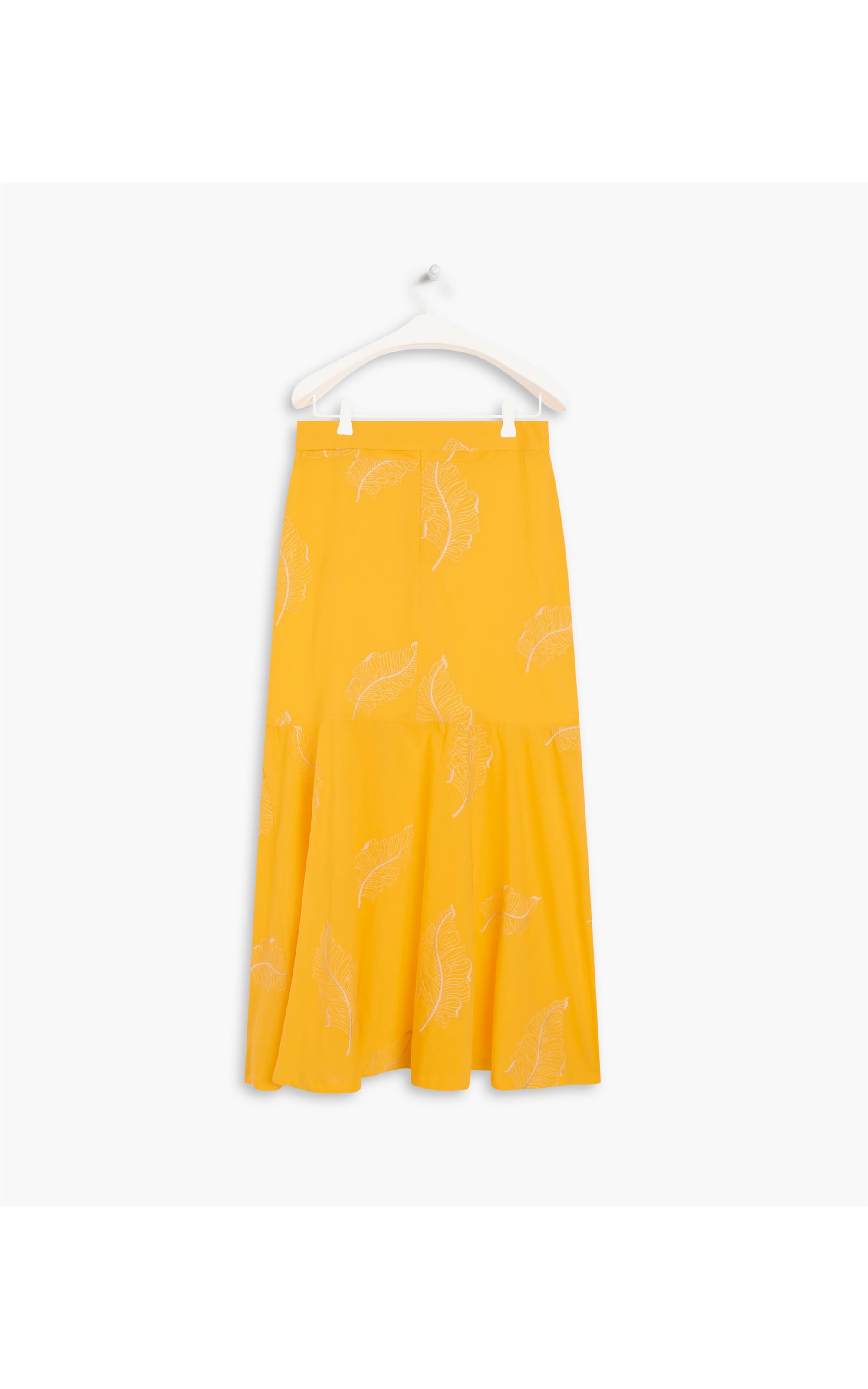 Saia Miau Bordado Liso Amarelo