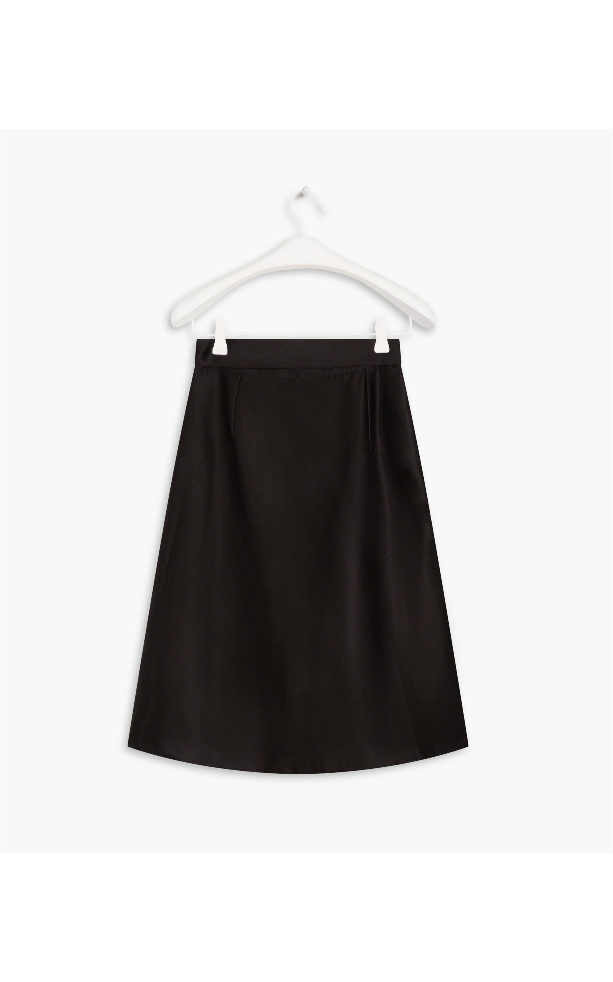 Saia Oamaru Cetim Liso Preto