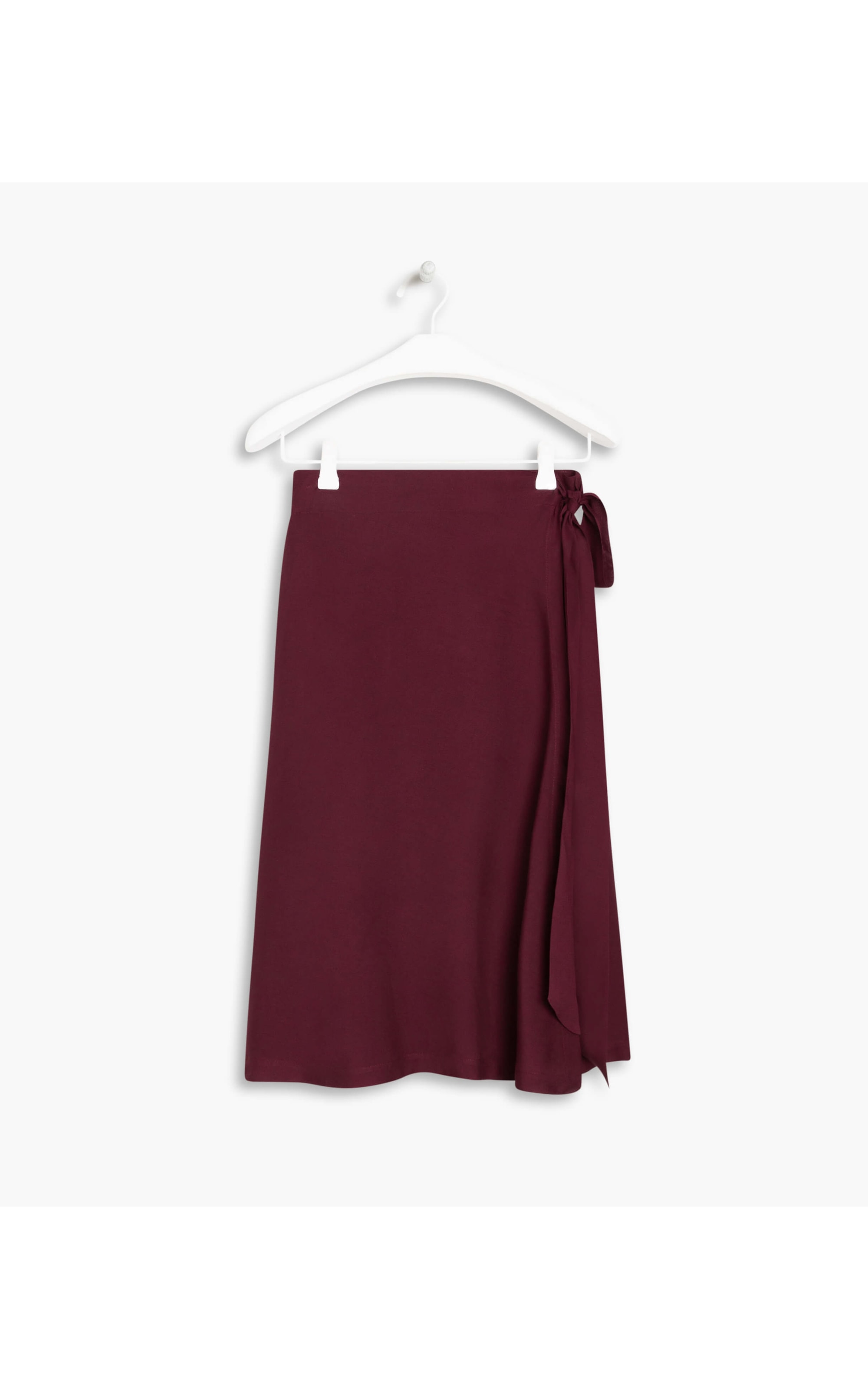 Saia Oamaru Viscose Liso Bordeaux