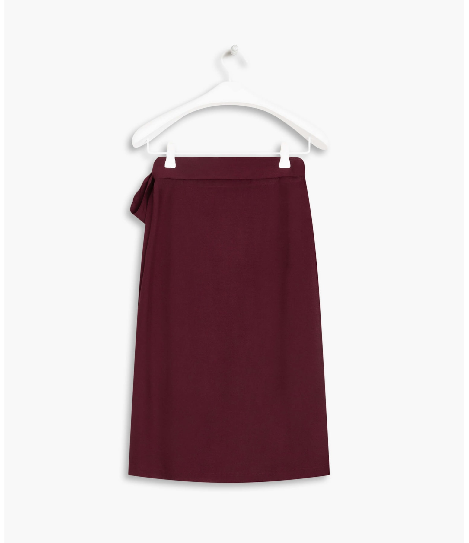 Saia Oamaru Viscose Liso Bordeaux