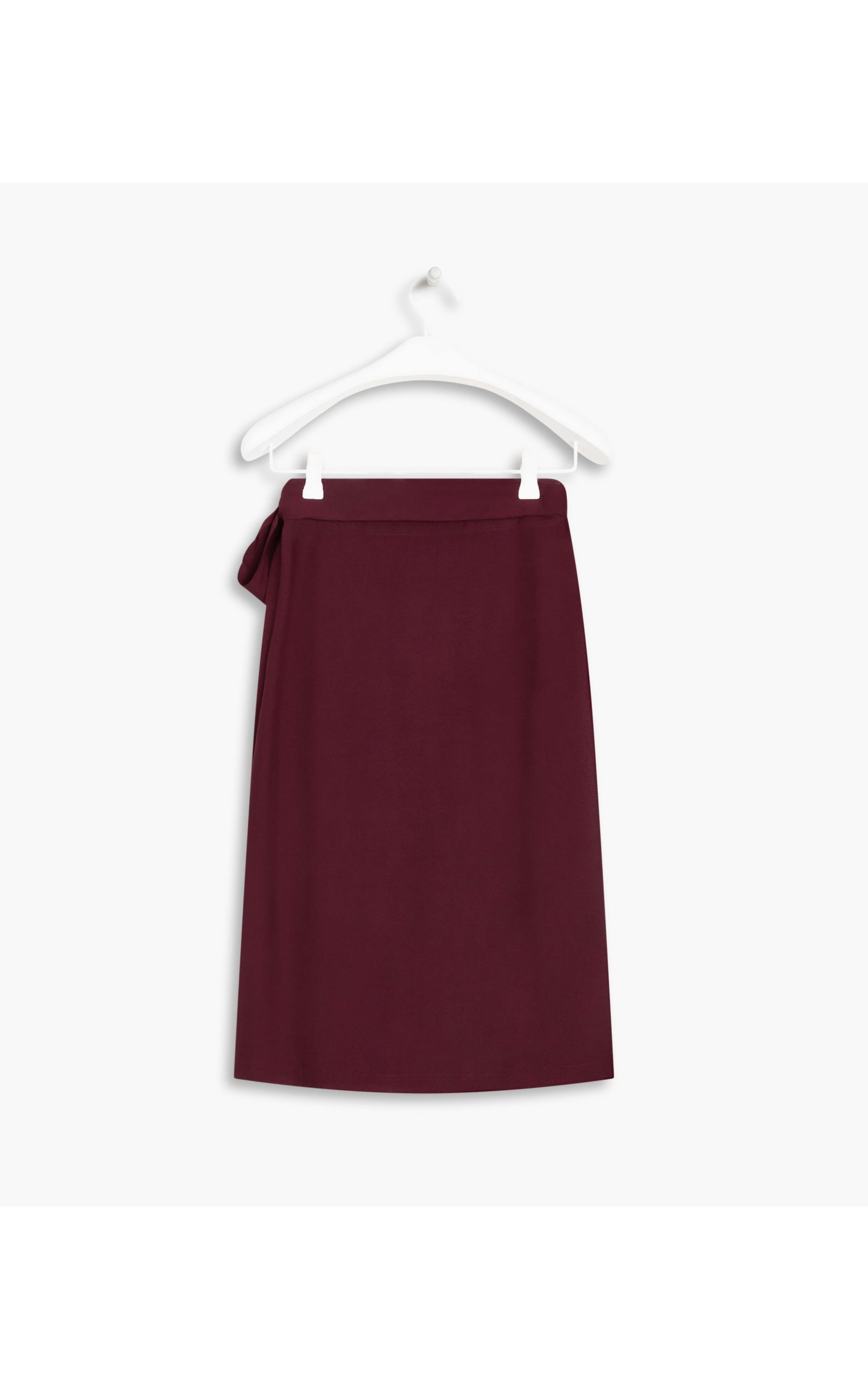 Saia Oamaru Viscose Liso Bordeaux