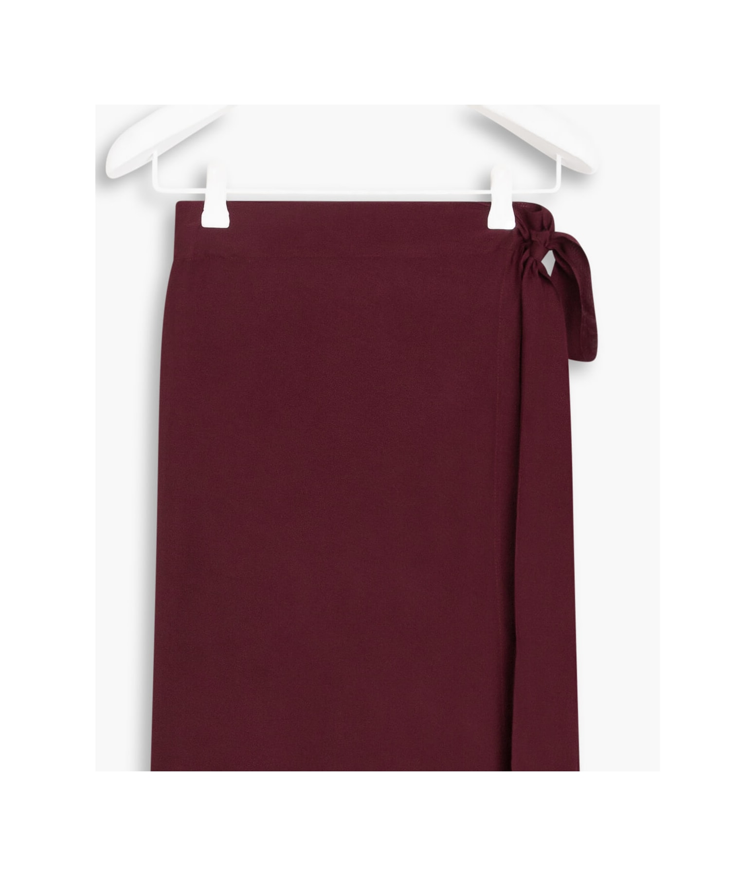 Saia Oamaru Viscose Liso Bordeaux