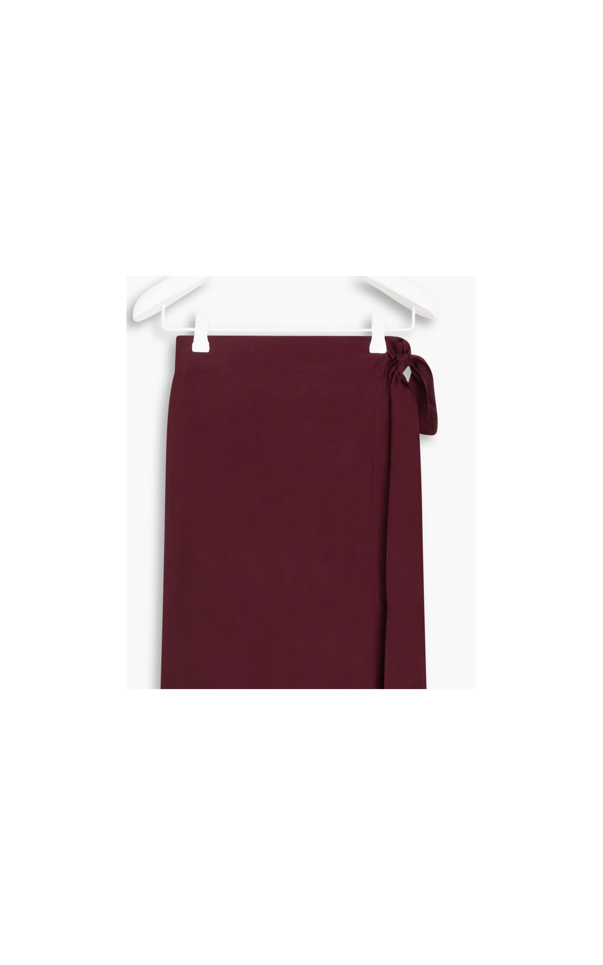 Saia Oamaru Viscose Liso Bordeaux