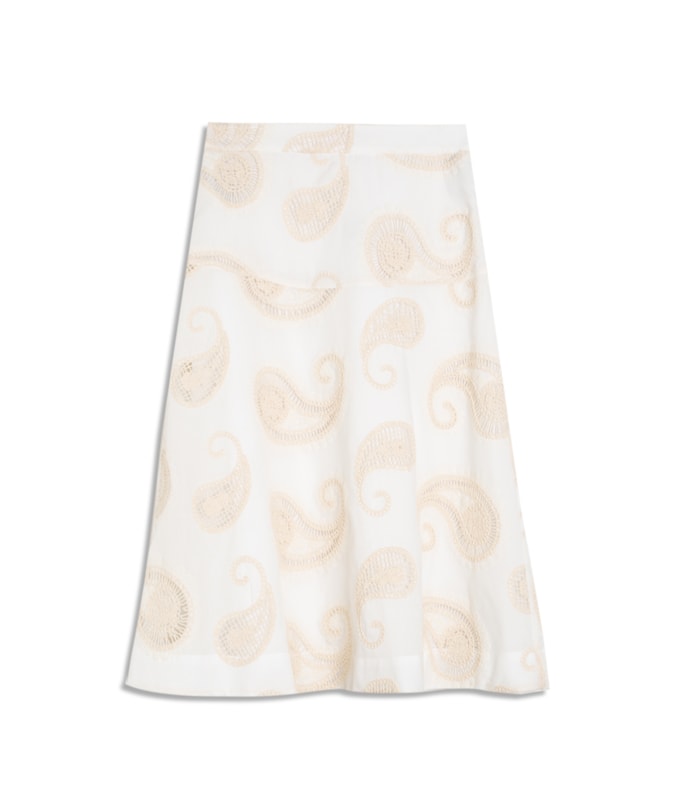 Saia Peter Bordado Guipir Off White