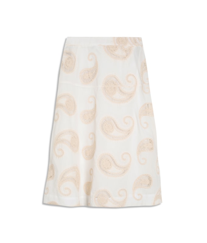 Saia Peter Bordado Guipir Off White