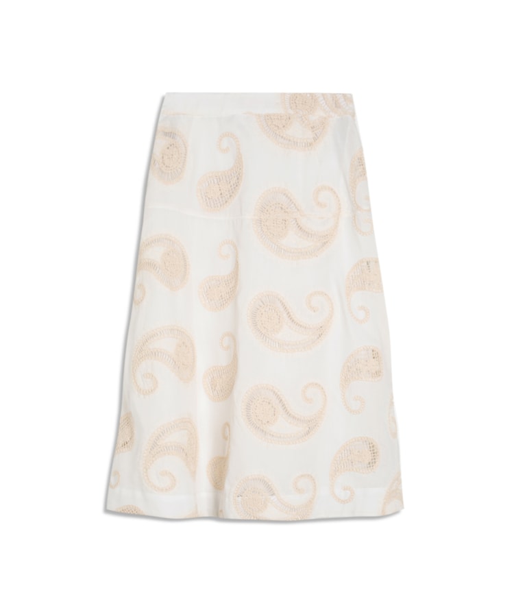 Saia Peter Bordado Guipir Off White