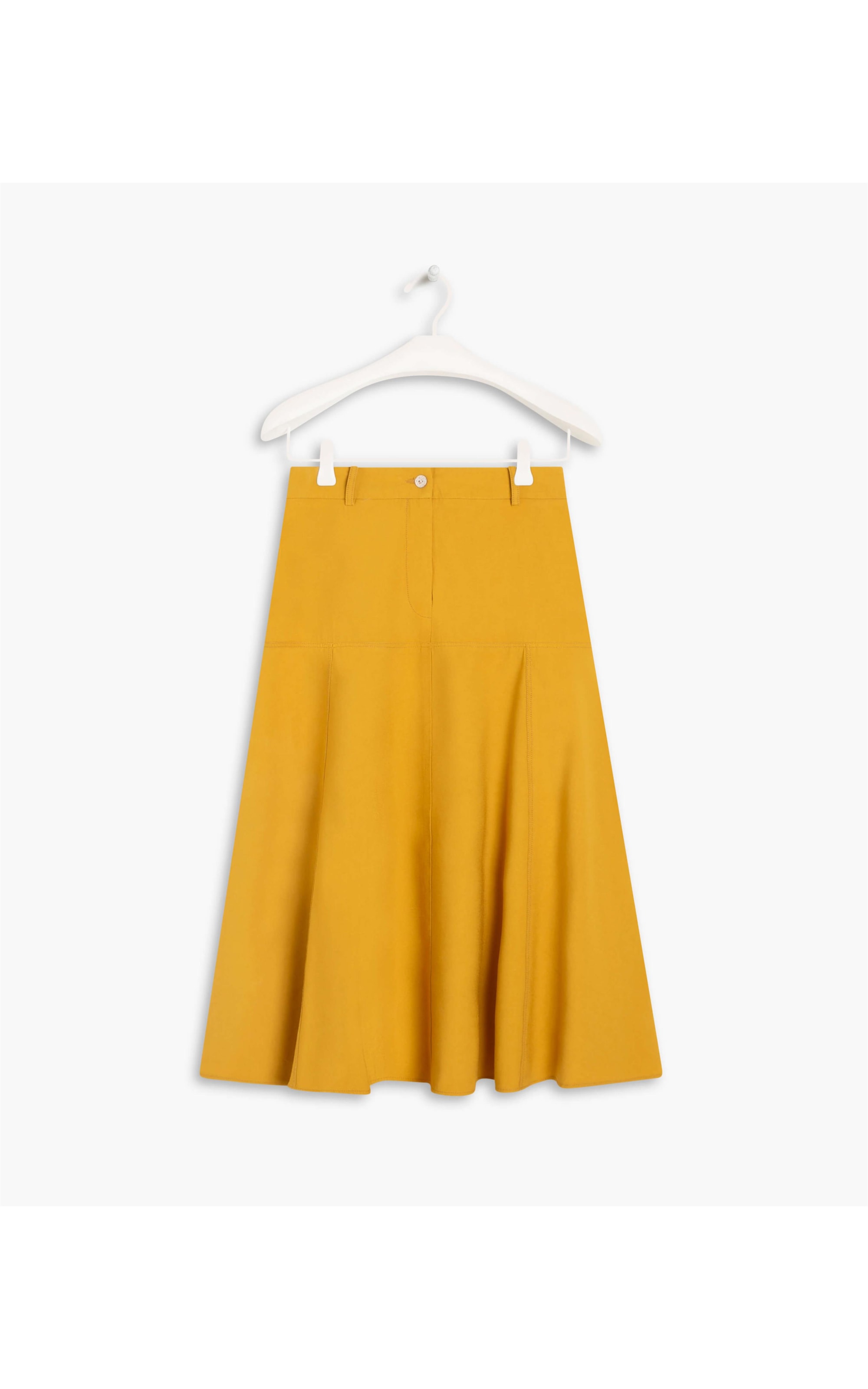 Saia Pilar Viscose Lisa Mostarda