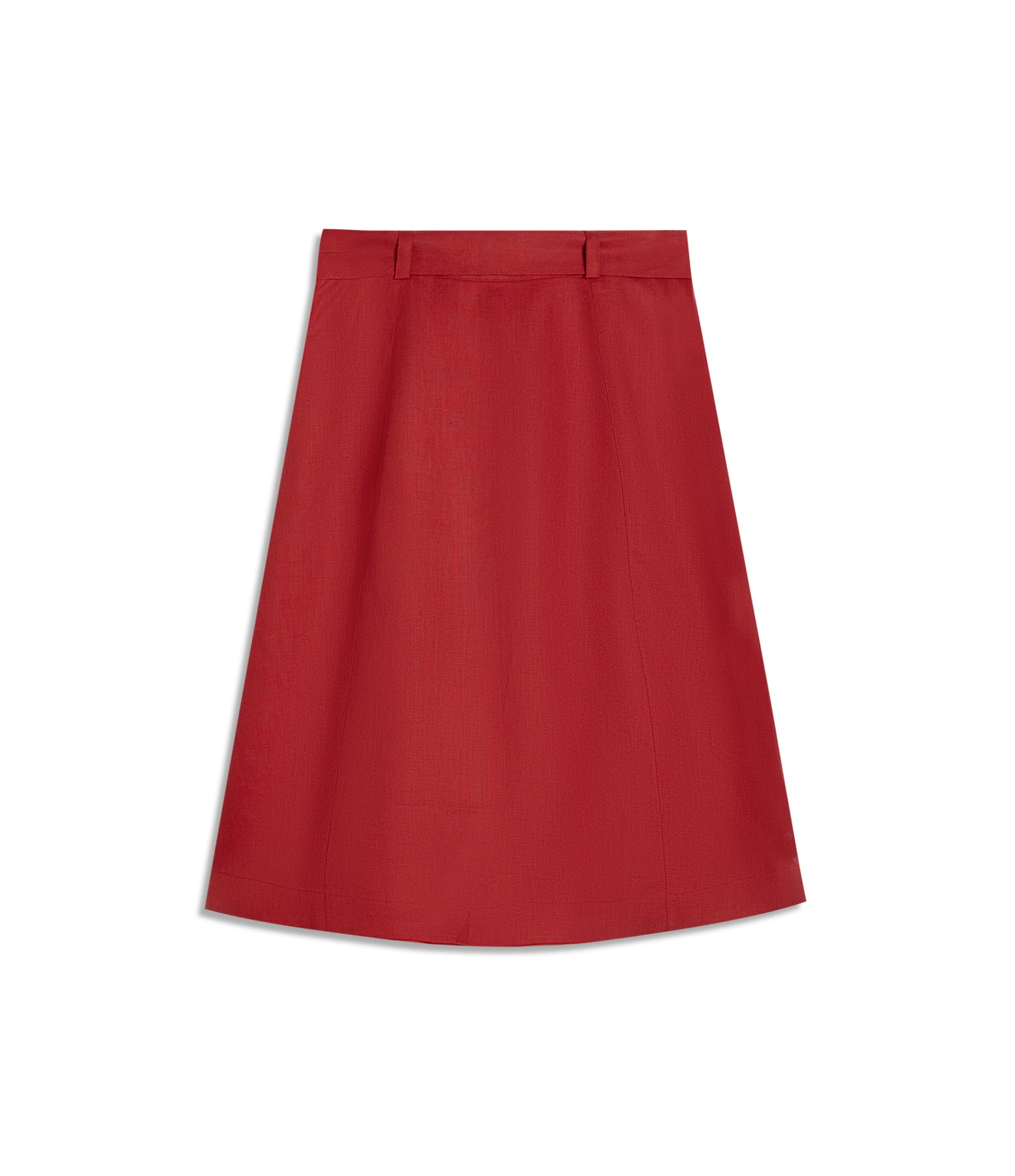 Saia  Puro Linho Ceci  Liso Bordeaux