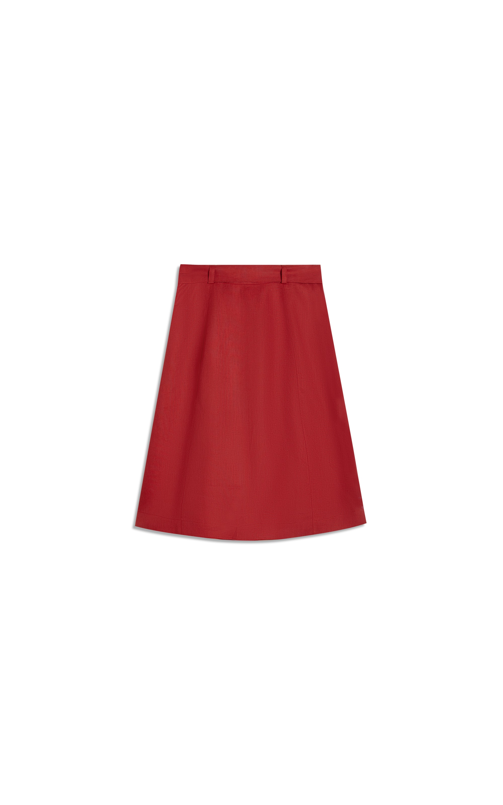 Saia  Puro Linho Ceci  Liso Bordeaux