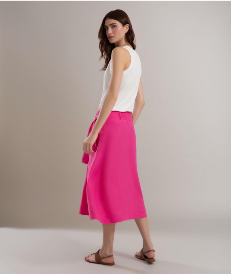 Saia  Puro Linho  Ester Pink
