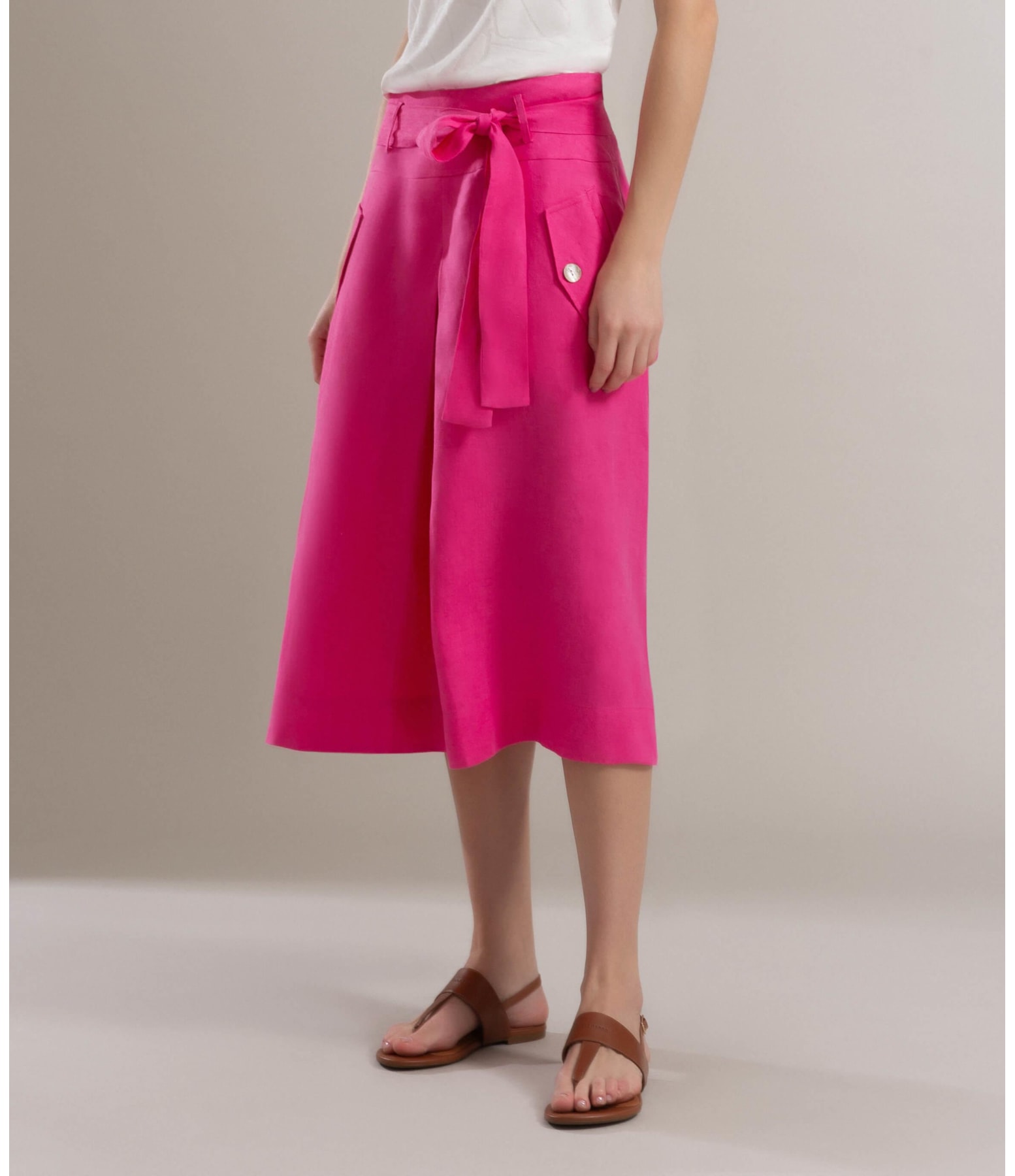 Saia  Puro Linho  Ester Pink