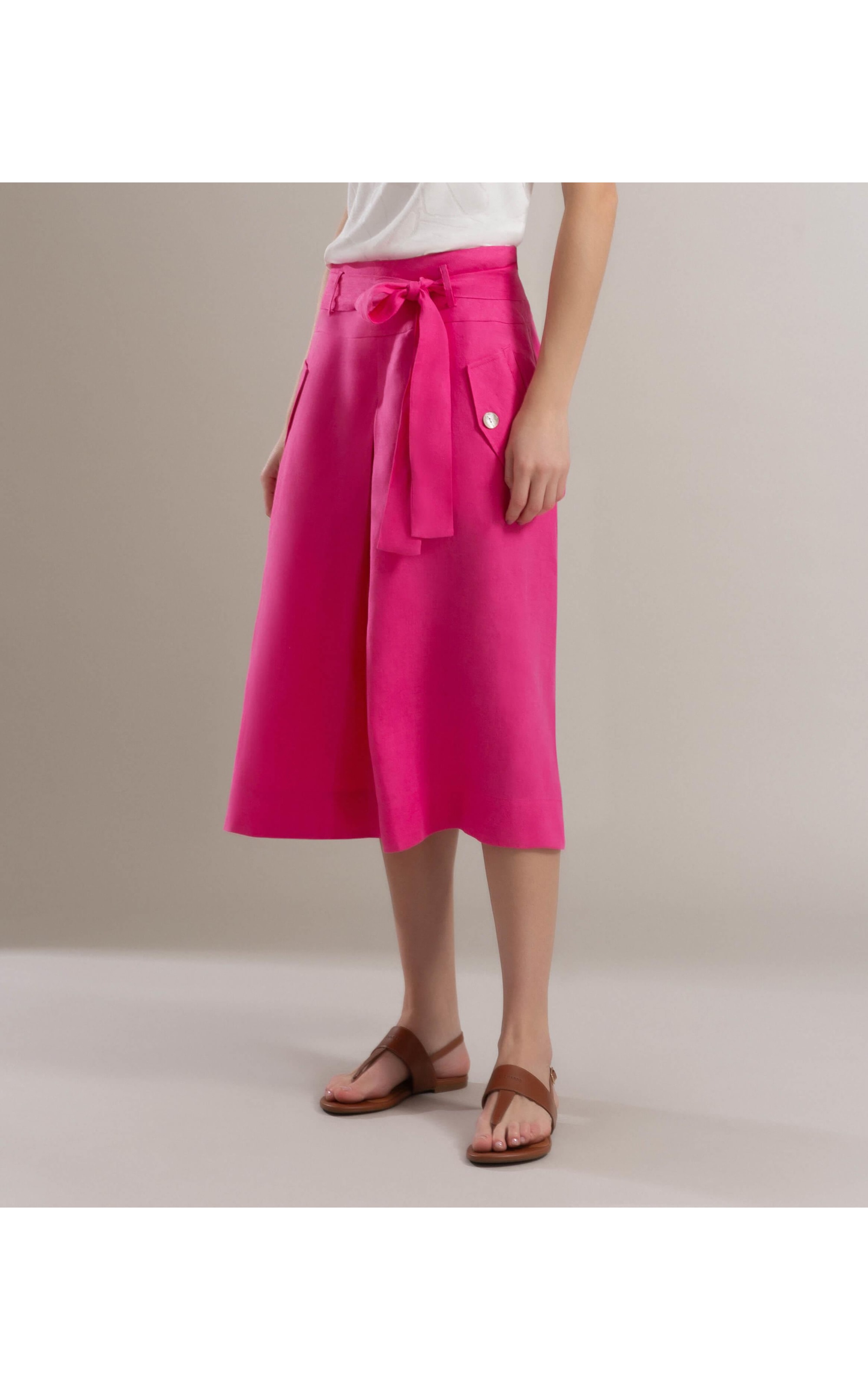 Saia  Puro Linho  Ester Pink