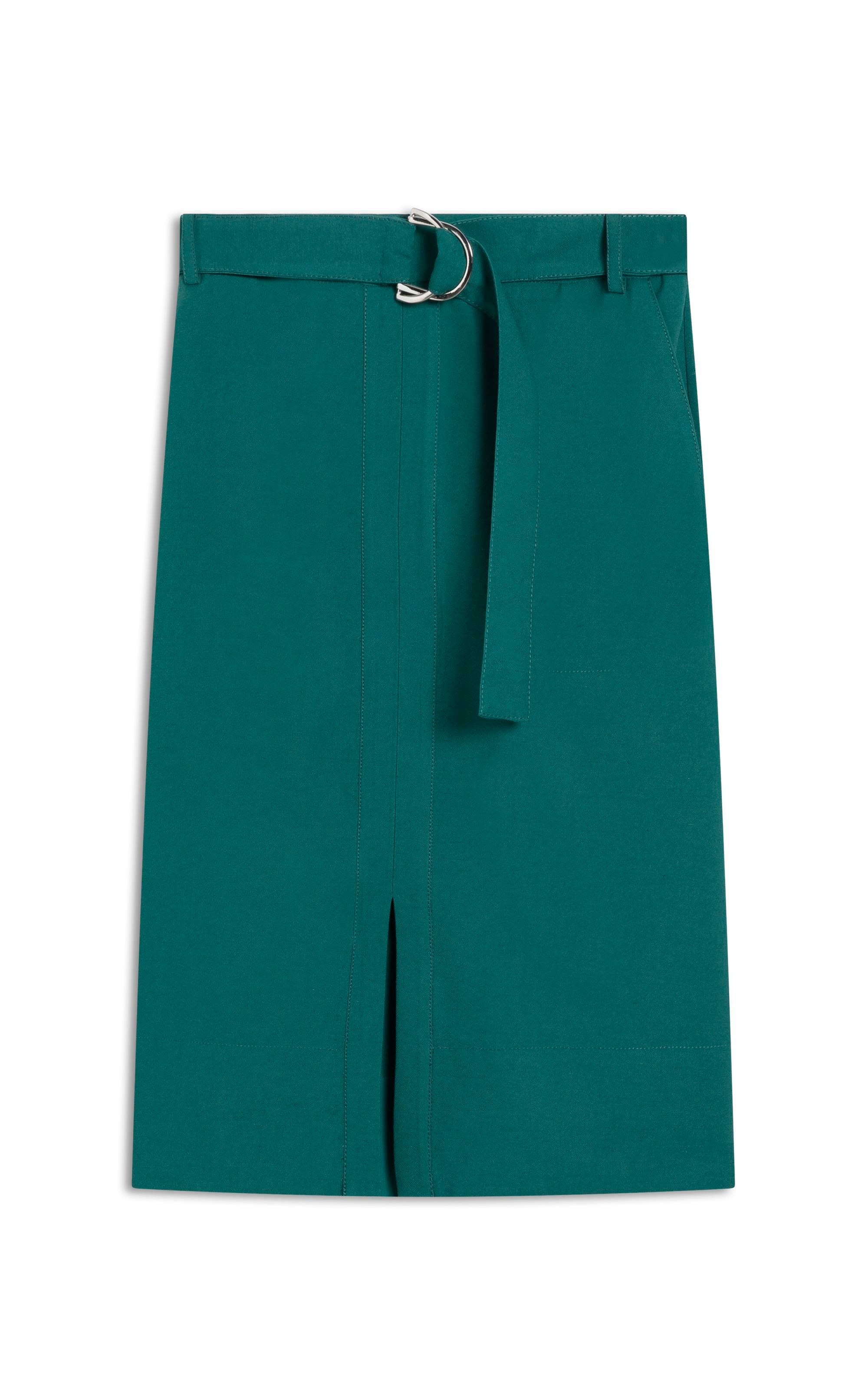 Saia Raya Linho Blend Liso Floresta