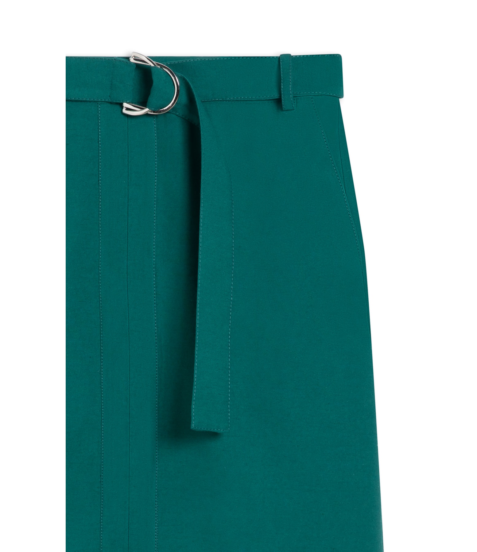 Saia Raya Linho Blend Liso Floresta