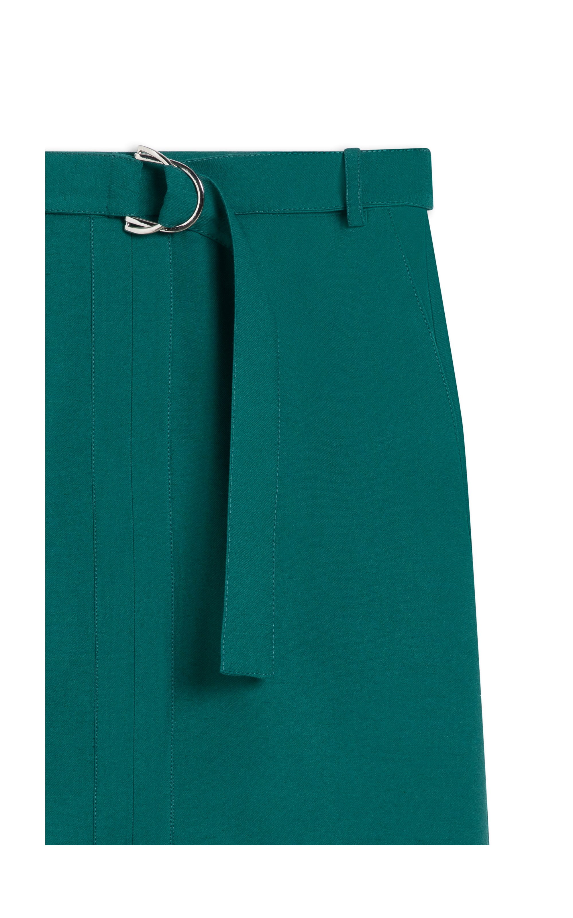 Saia Raya Linho Blend Liso Floresta