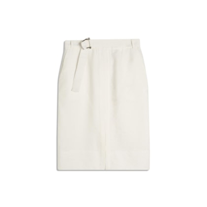 Saia Raya Linho Blend Liso Off White