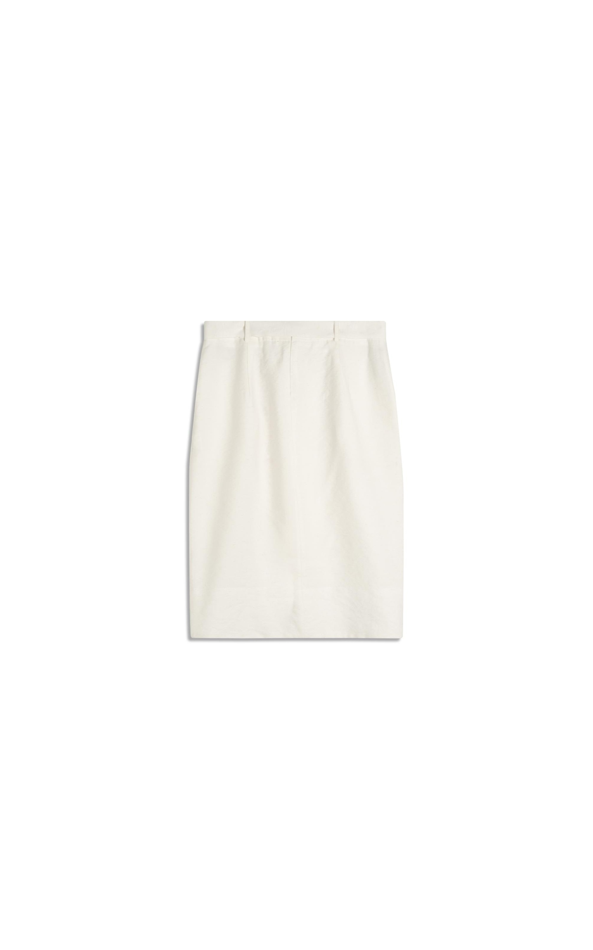 Saia Raya Linho Blend Liso Off White