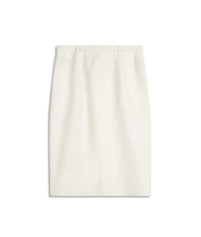 Saia Raya Linho Blend Liso Off White