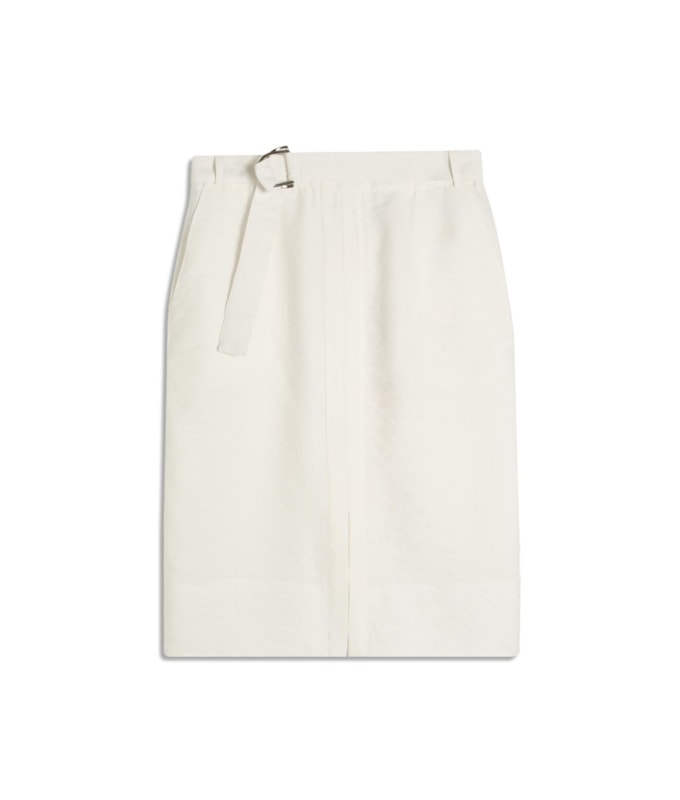Saia Raya Linho Blend Liso Off White