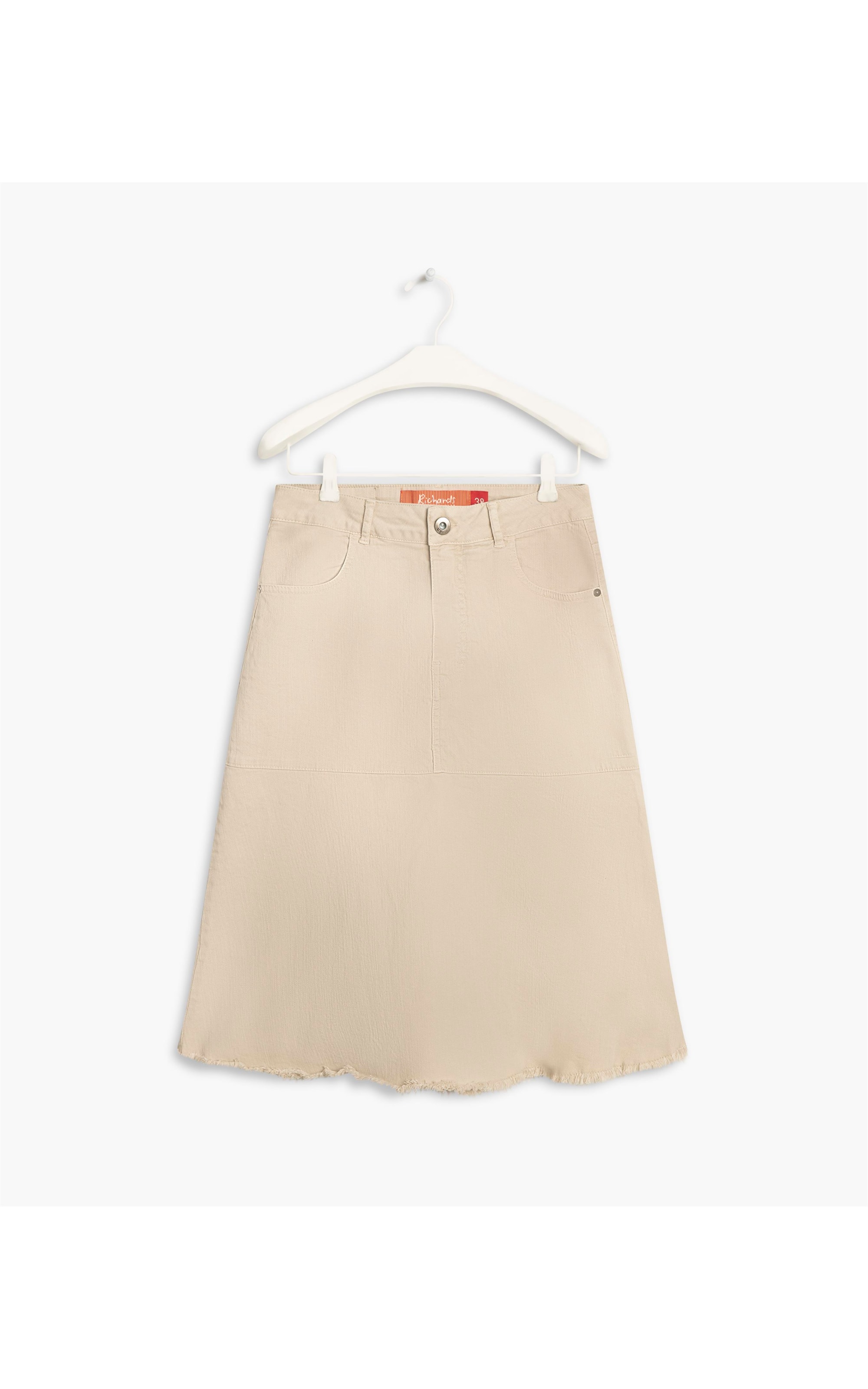 Saia Sereia Denim Color Stretch Gelo