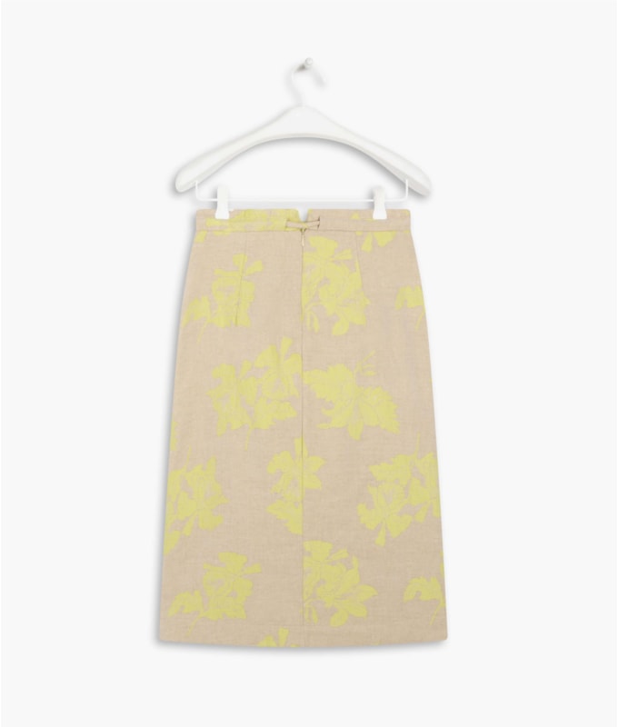 Saia Vanessa Jacquard Orquidea Lemon