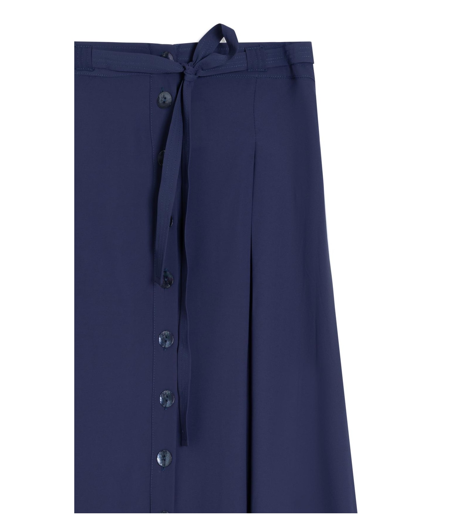 Saia Vera Plissada Lisa Purple Blue