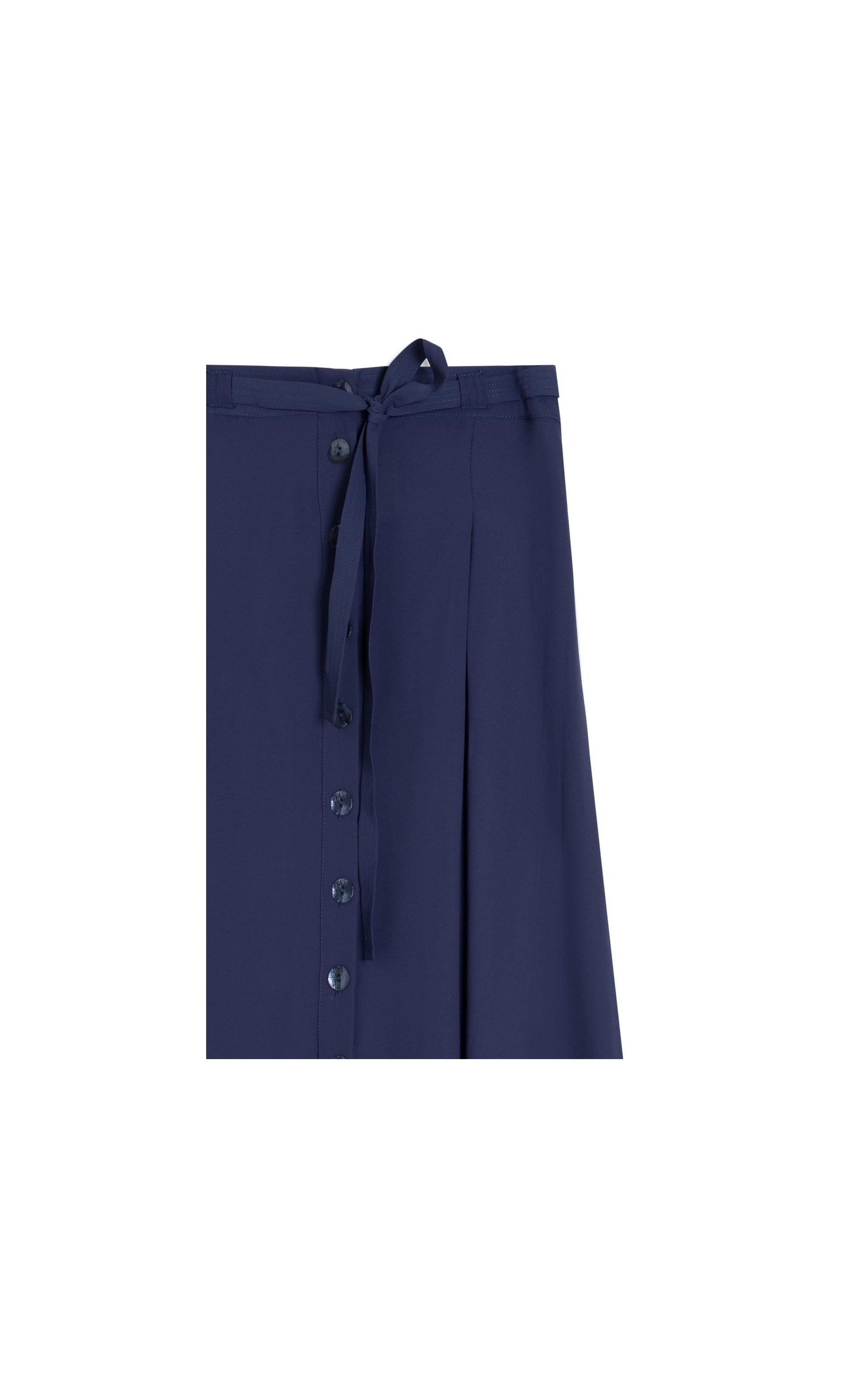 Saia Vera Plissada Lisa Purple Blue