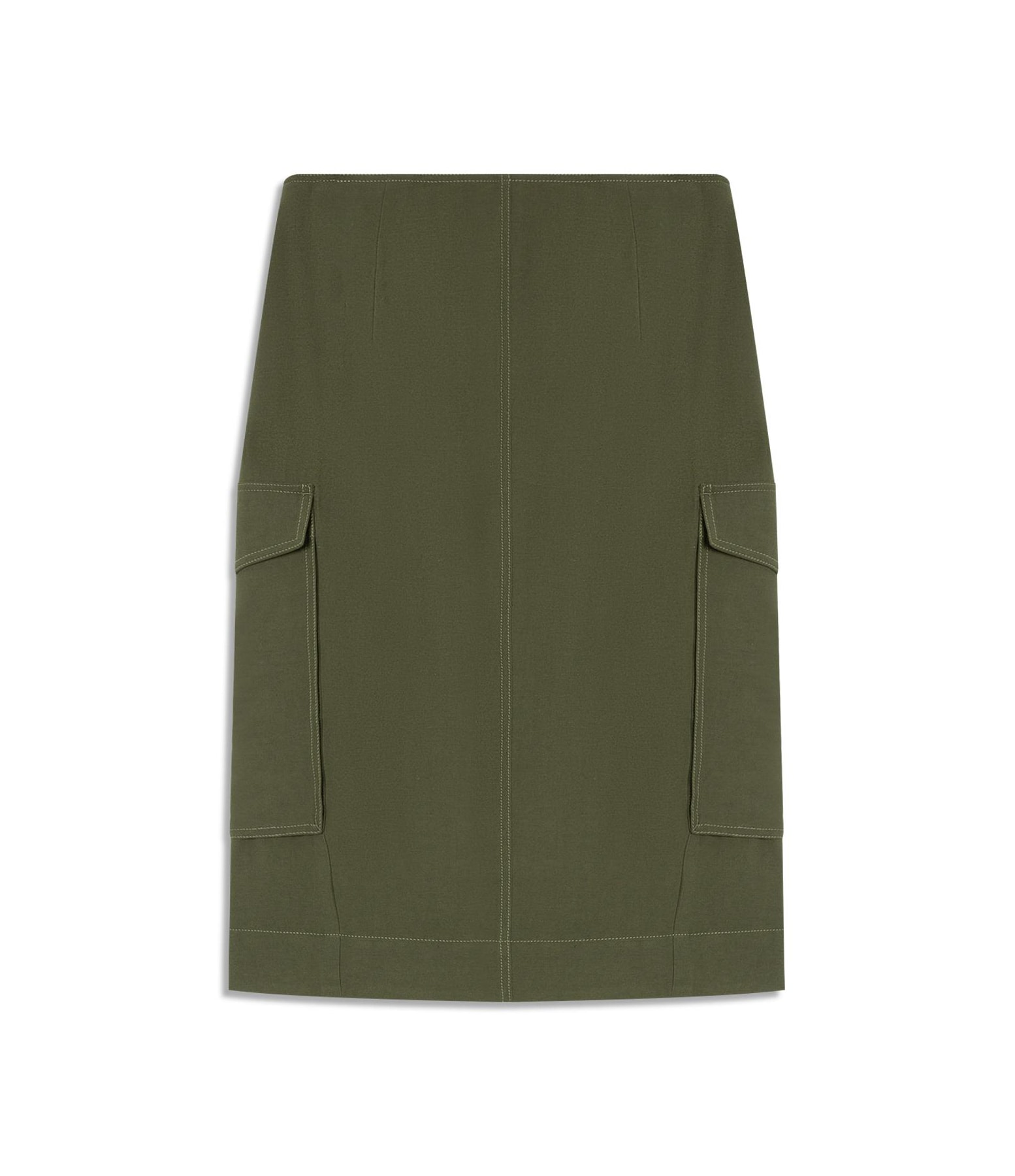 Saia Verona Lb Liso Verde Army