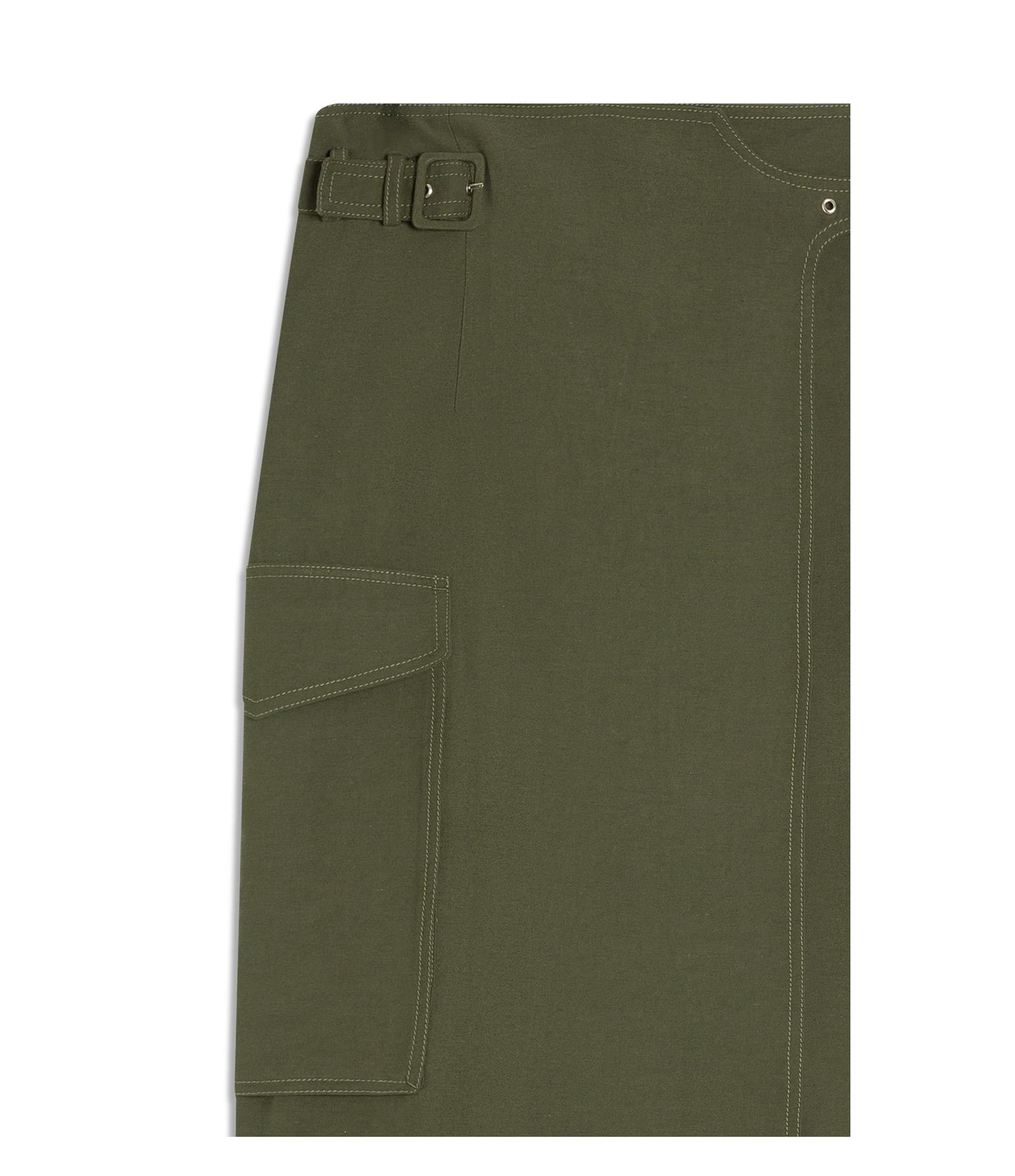 Saia Verona Lb Liso Verde Army