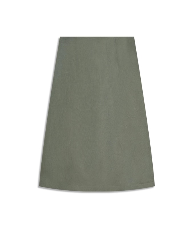 Saia Viola Lb Liso Verde Army