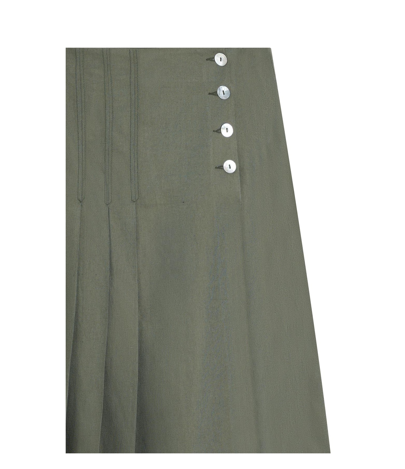 Saia Viola Lb Liso Verde Army