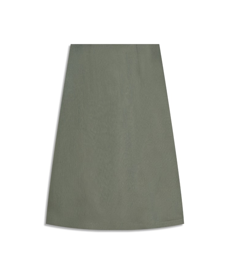 Saia Viola Lb Liso Verde Army